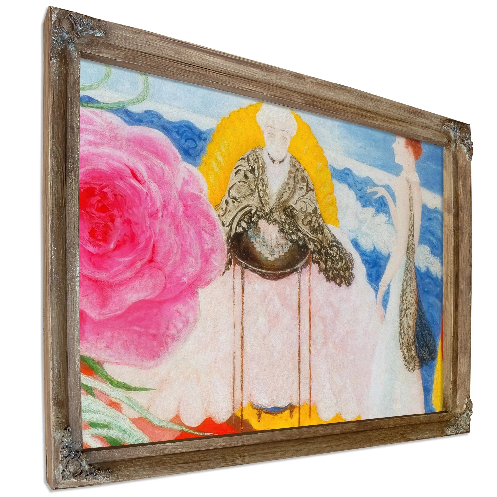 Rosetta Mother And Carrie Family Portrait By Florine Stettheimer Fine Art Print