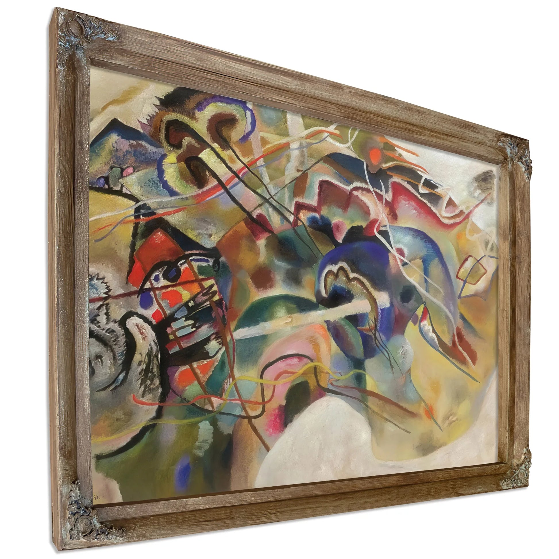 Picture With White Border 1913 By Wassily Kandinsky Fine Art Print