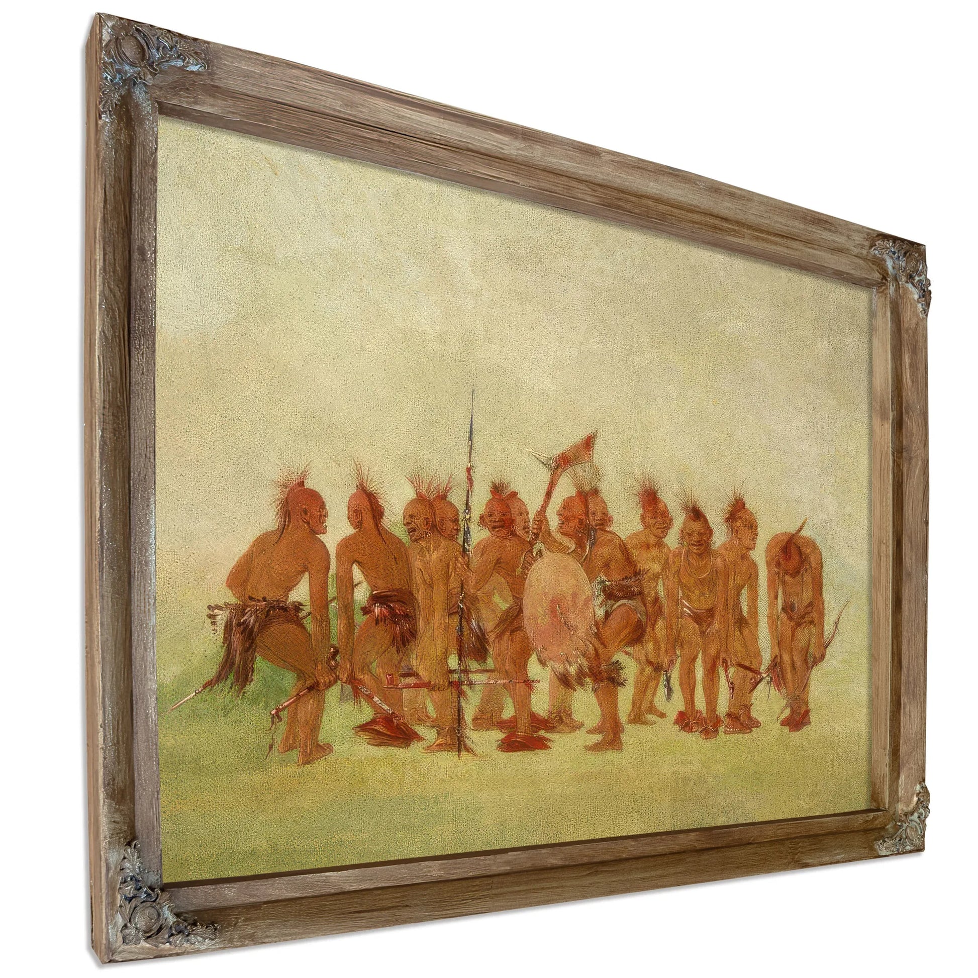 Begging Dance, Sauk And Fox By George Catlin Fine Art Print