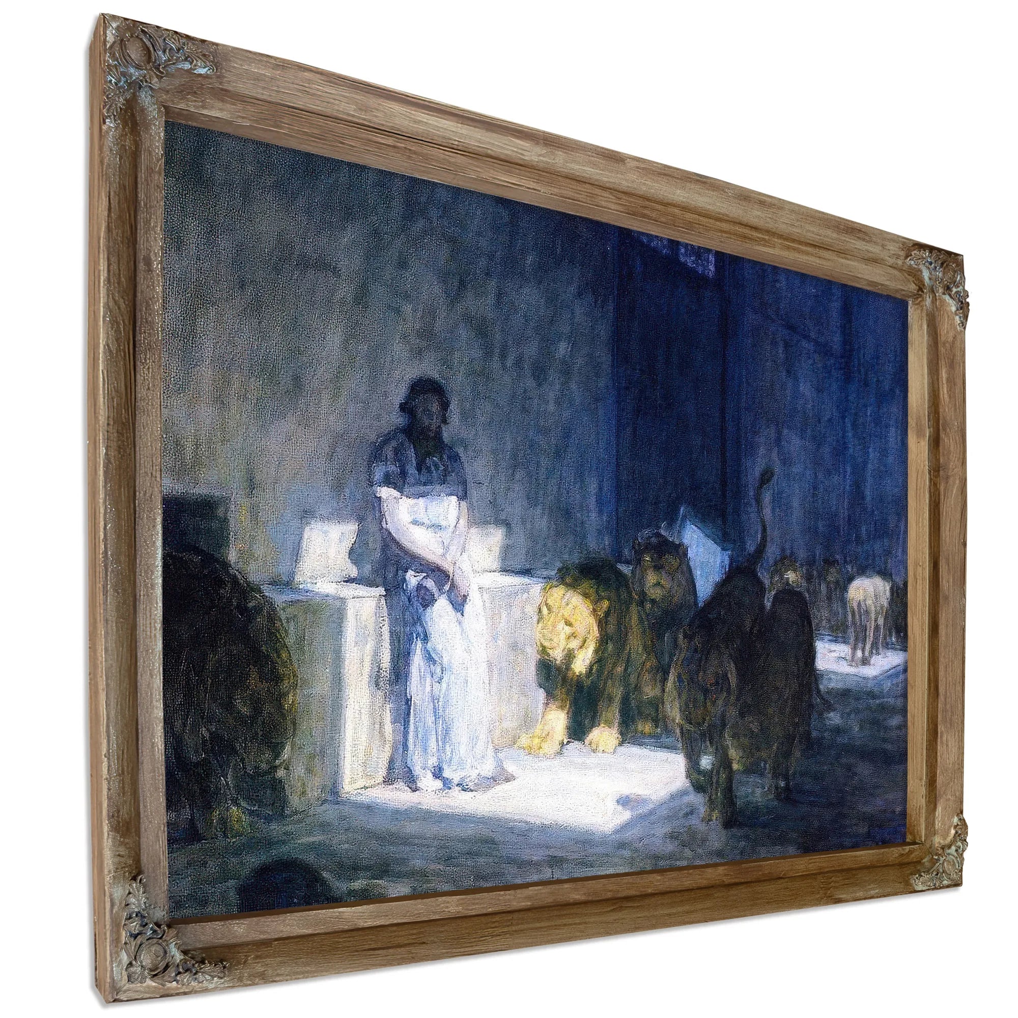 Daniel In The Lions' Den By Henry Ossawa Tanner Fine Art Print