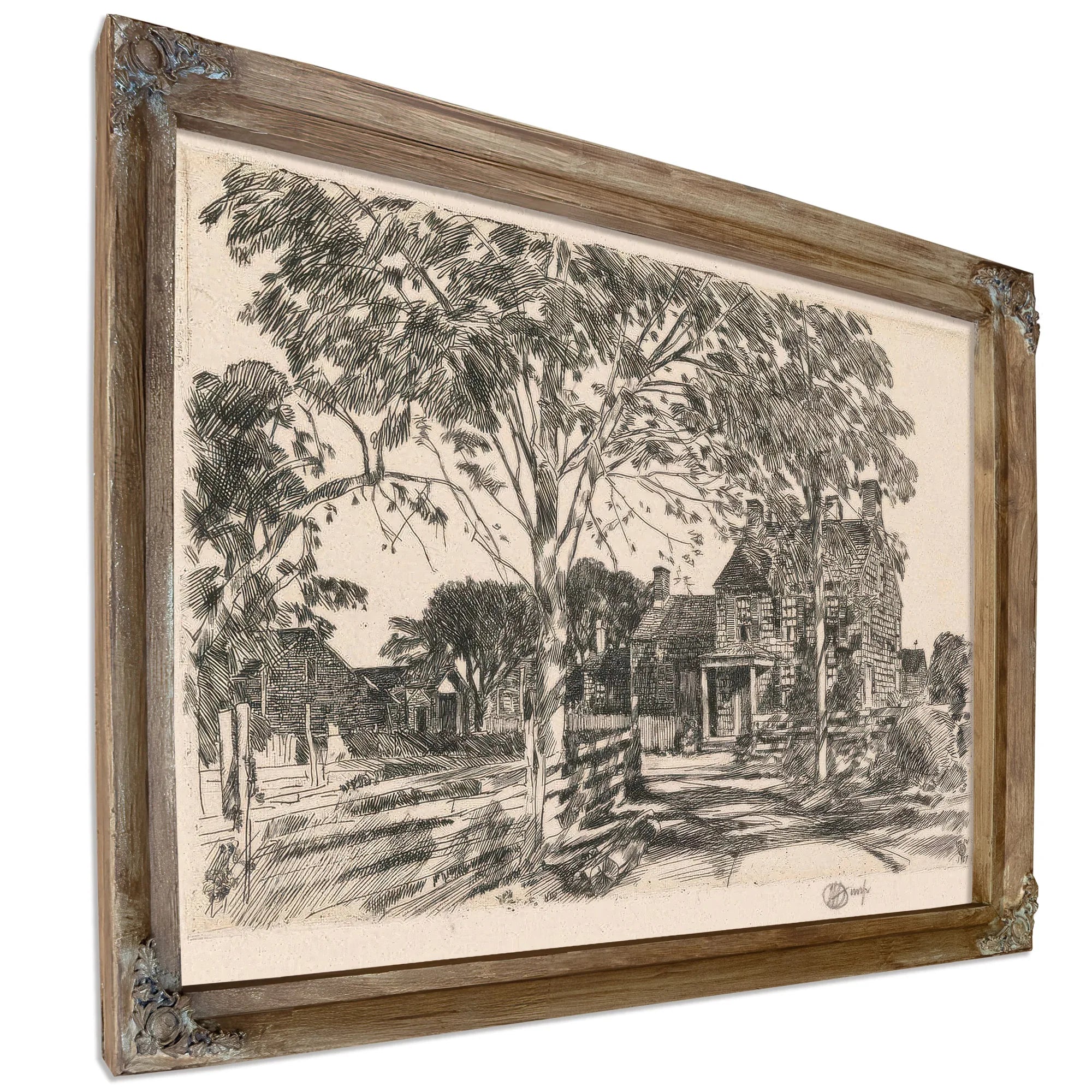 Walt Whitman's Birthplace By Childe Hassam Fine Art Print