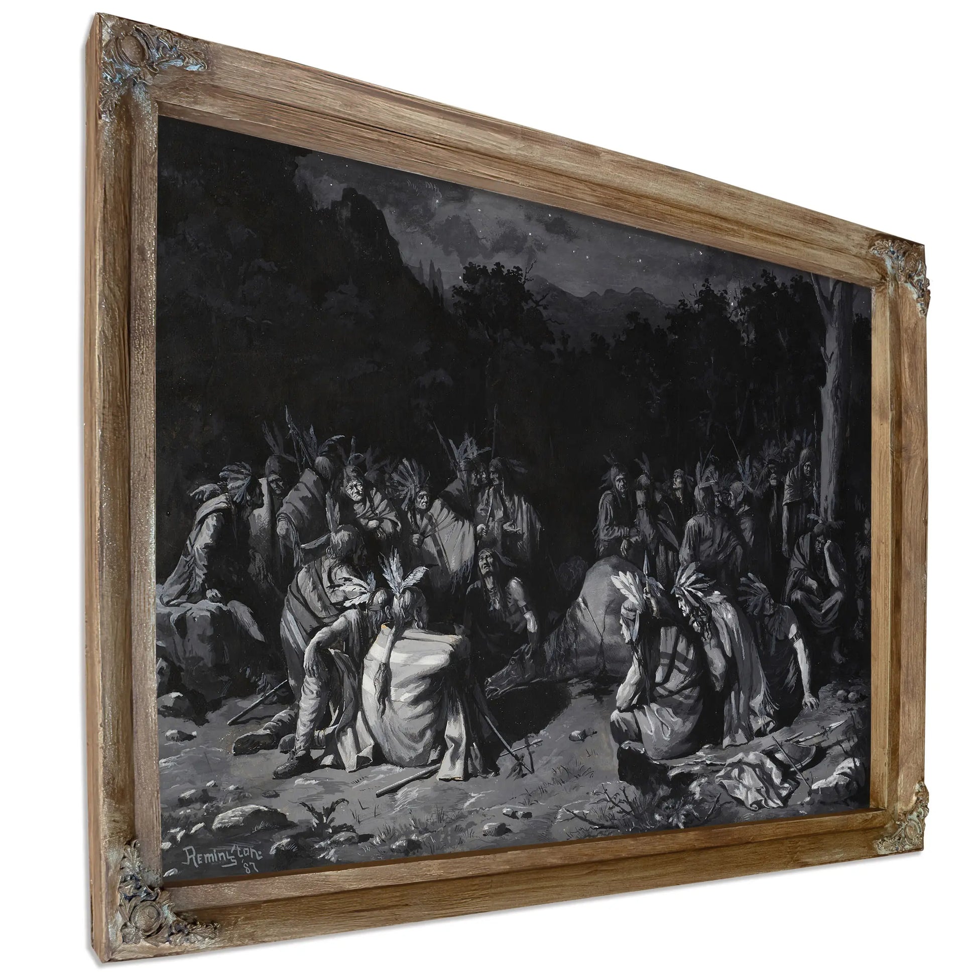 Indian Gathering by Frederic Remington