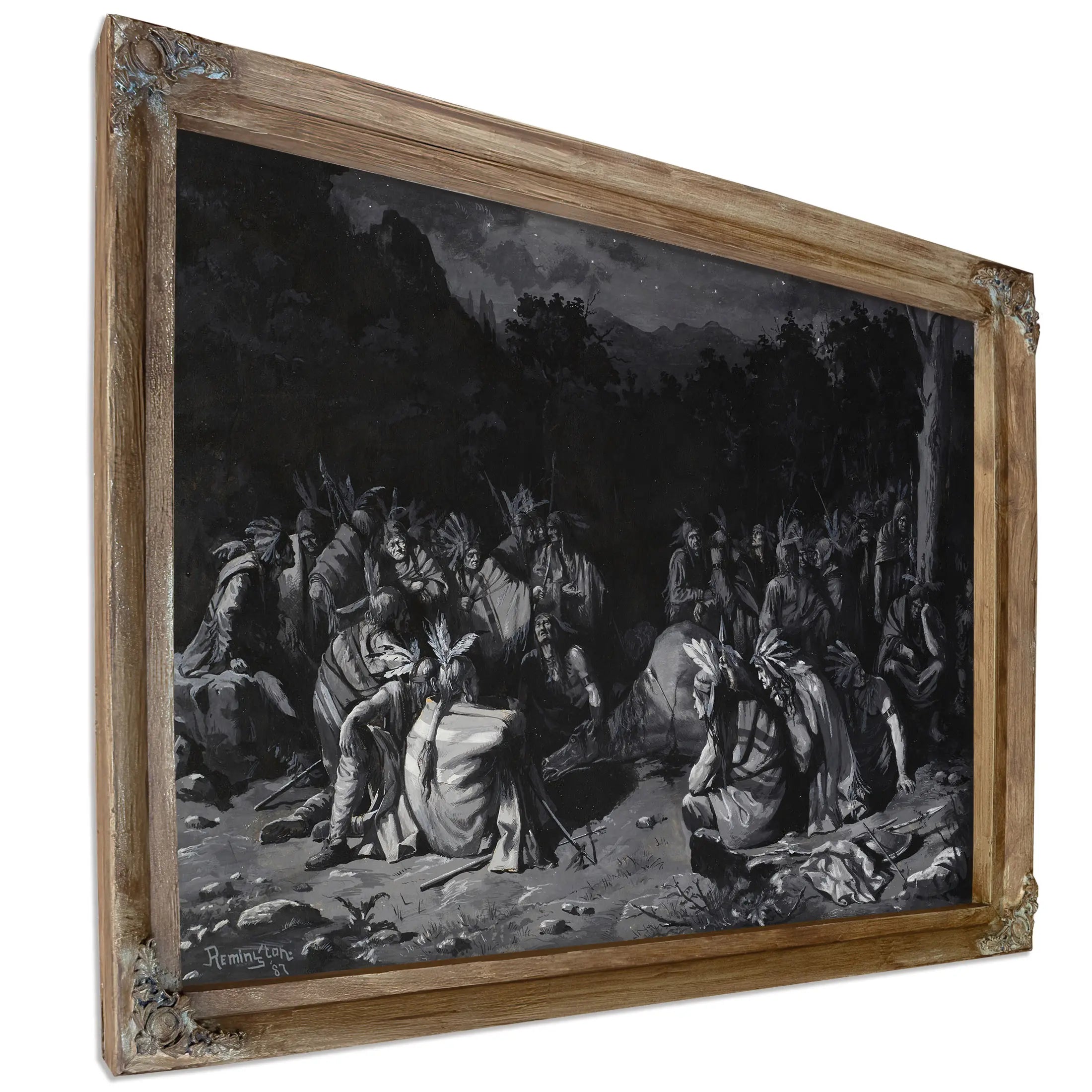Indian Gathering by Frederic Remington