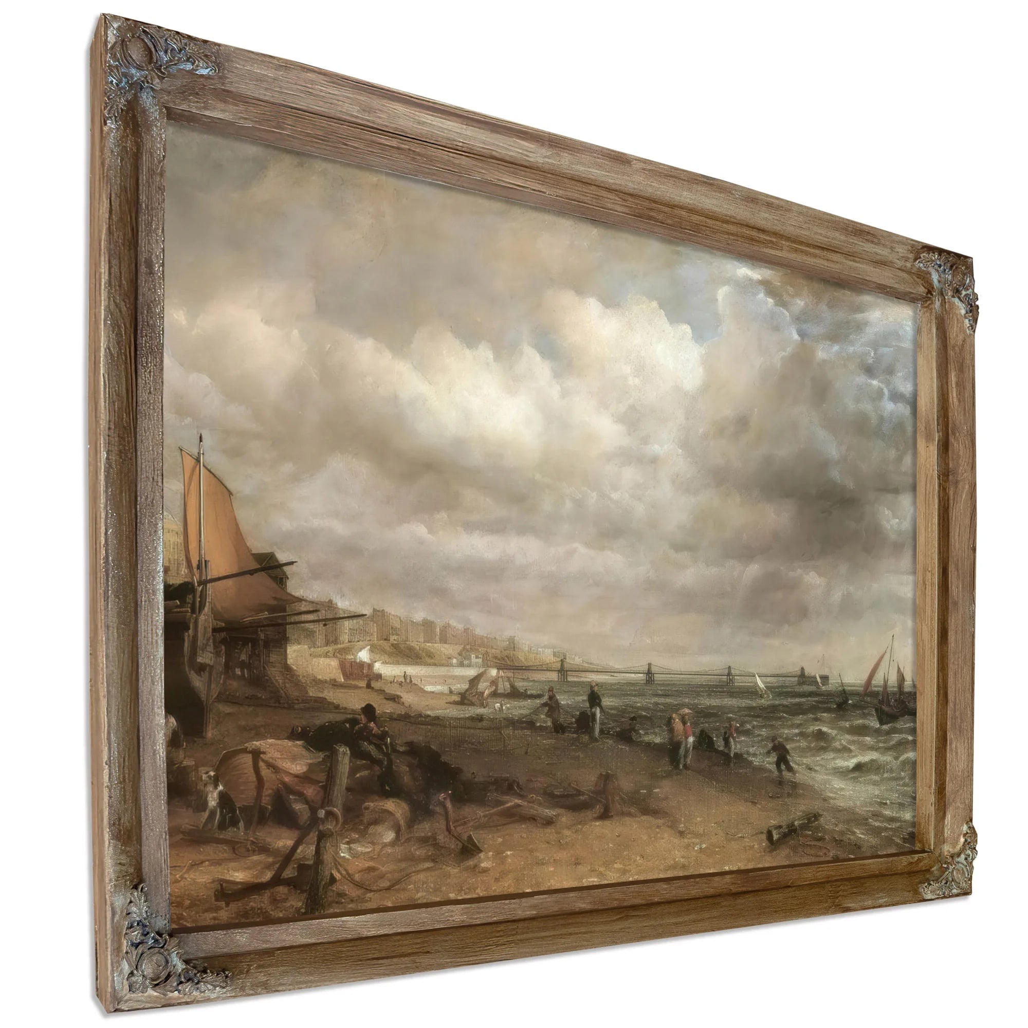 The Chain Pier Brighton By John Constable Fine Art Print