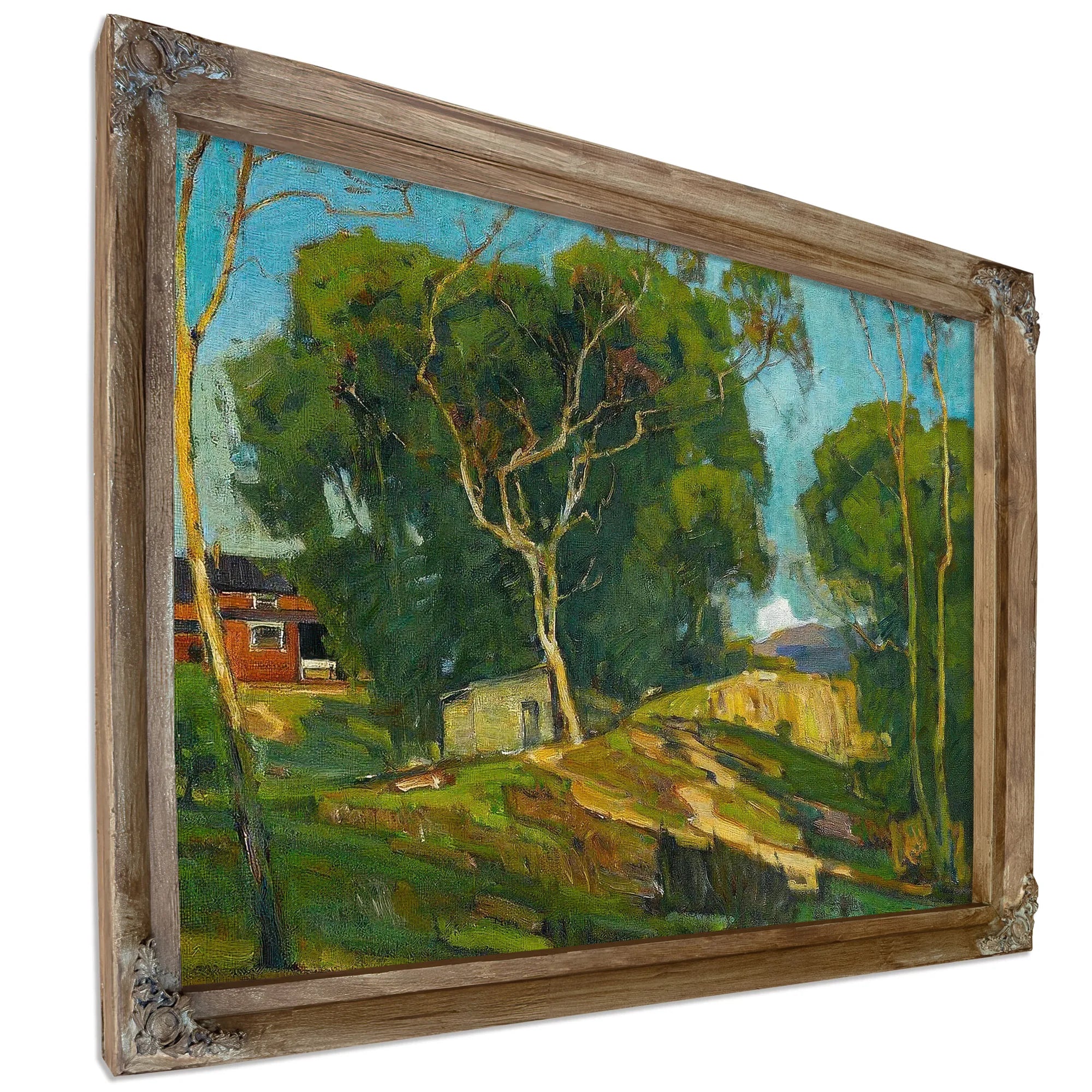 The Red Barn By William Wendt Fine Art Print