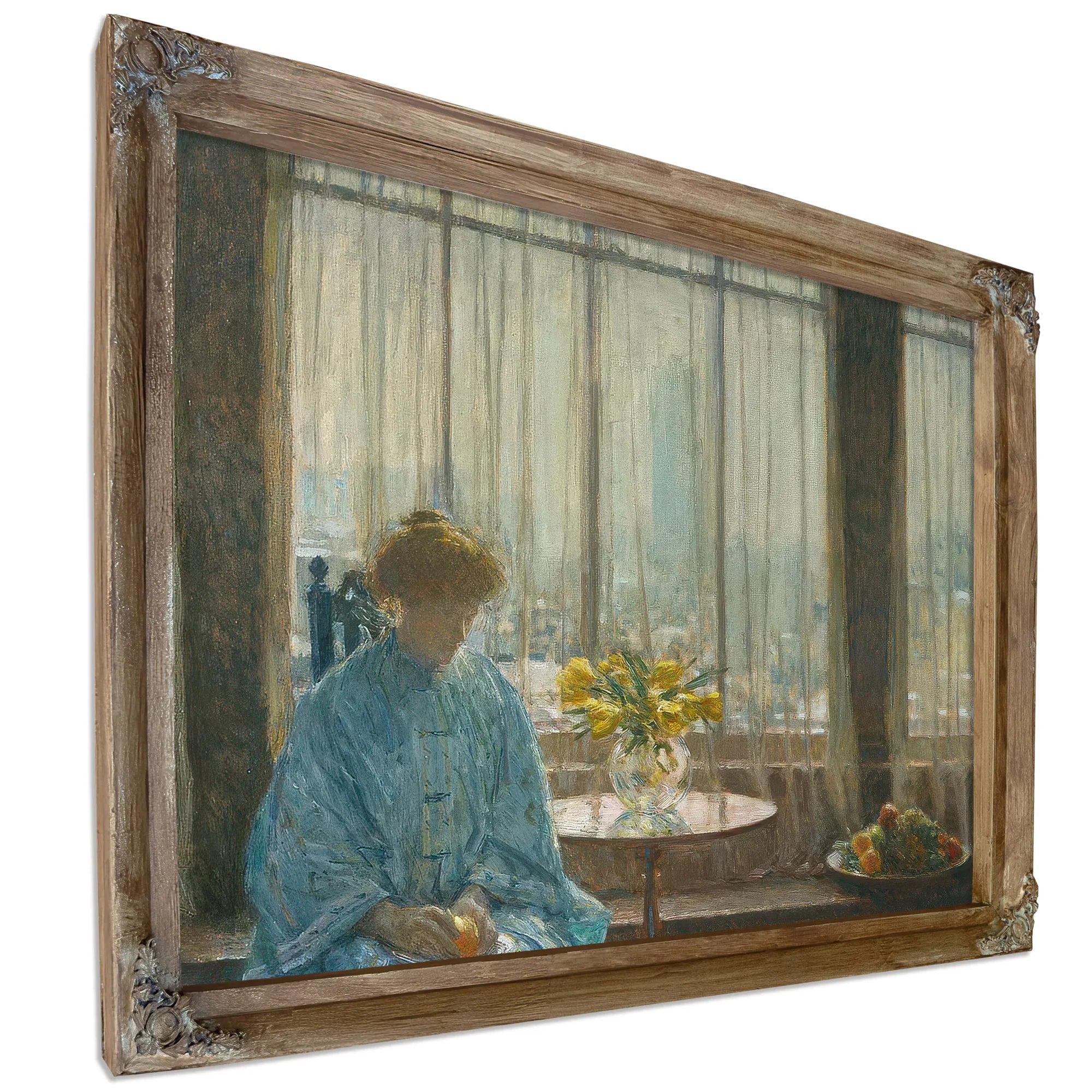 The Breakfast Room Winter Morning By Childe Hassam Fine Art Print