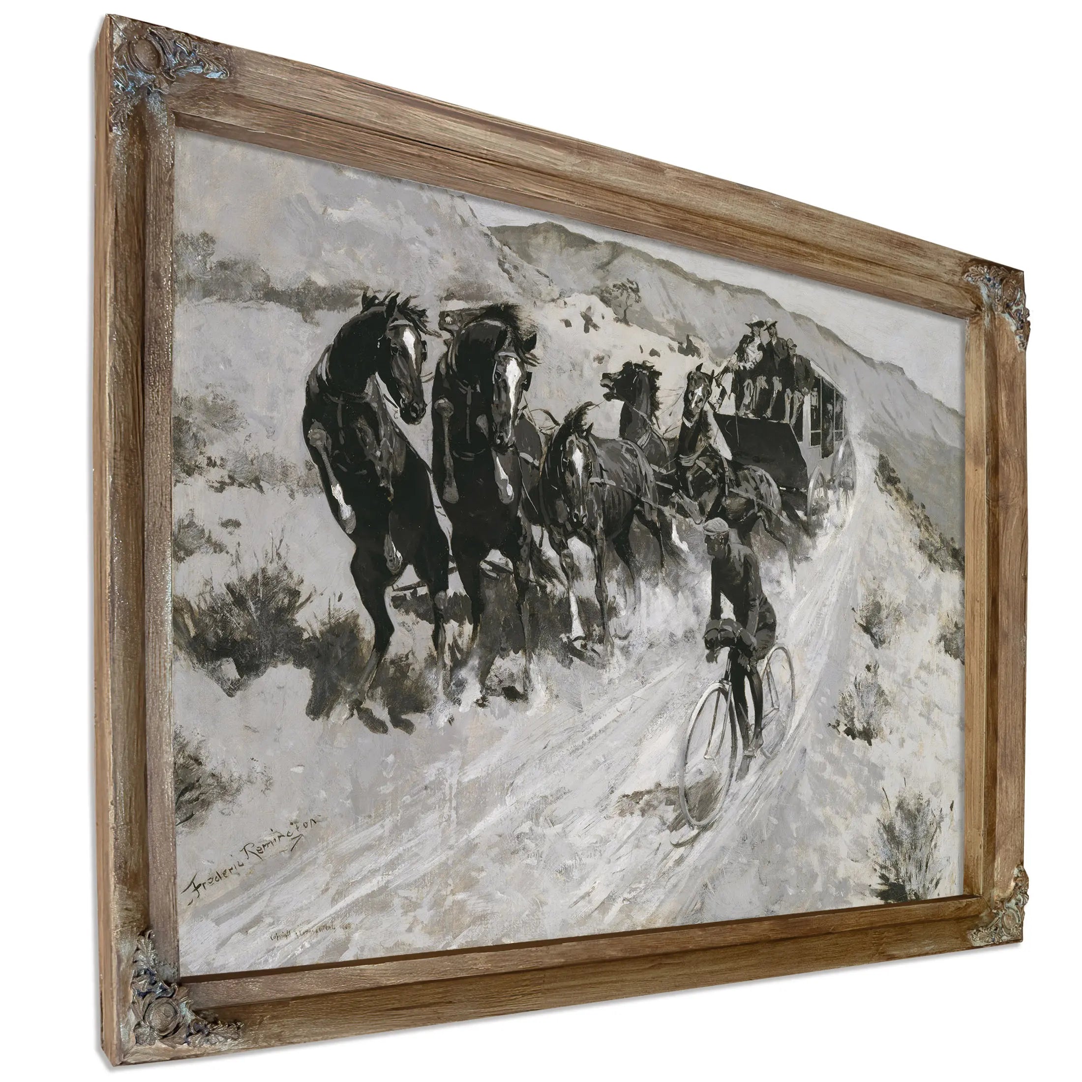 The Right Of The Road By Frederic S Remington  by Frederic Remington