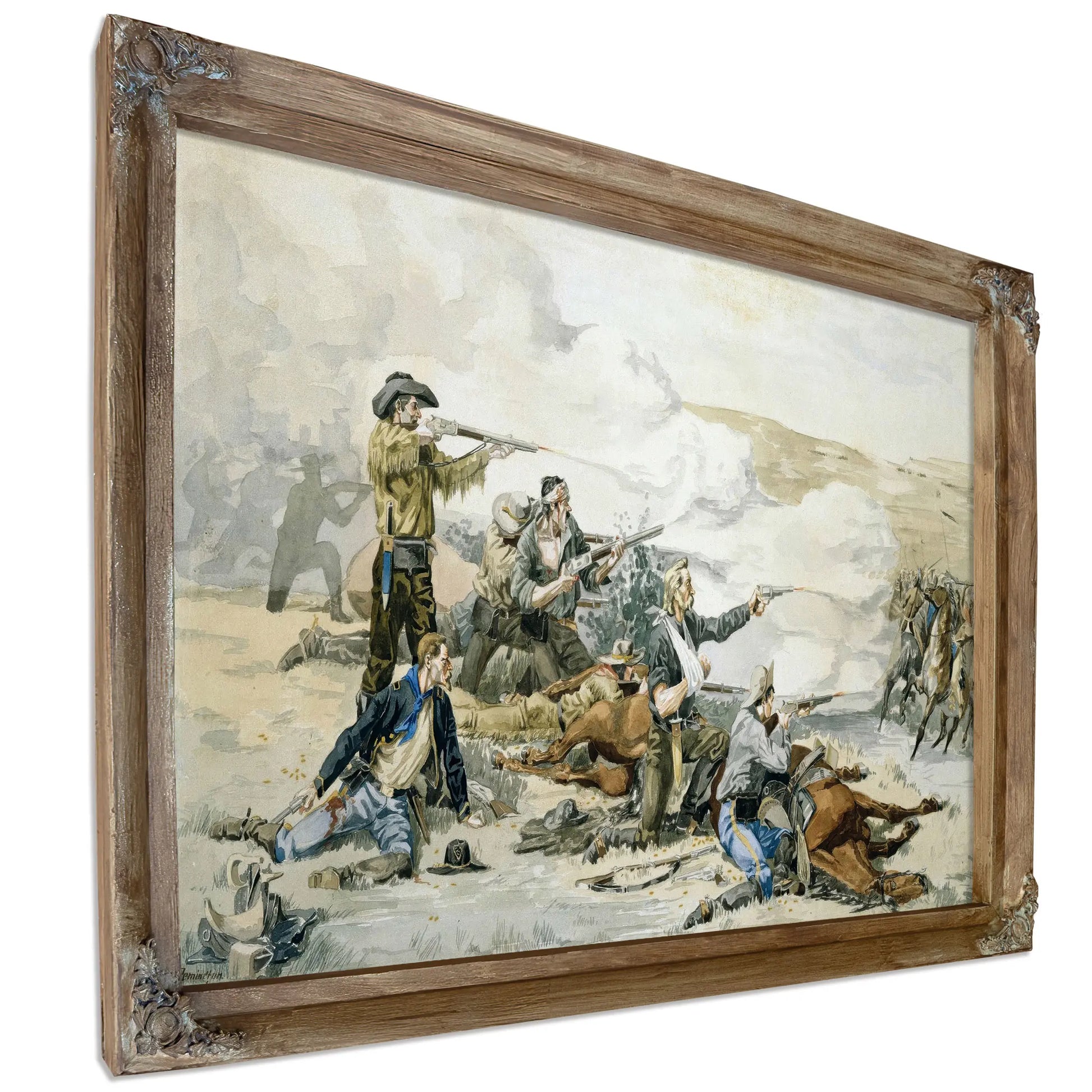 Battle Of Beecher S Island by Frederic Remington
