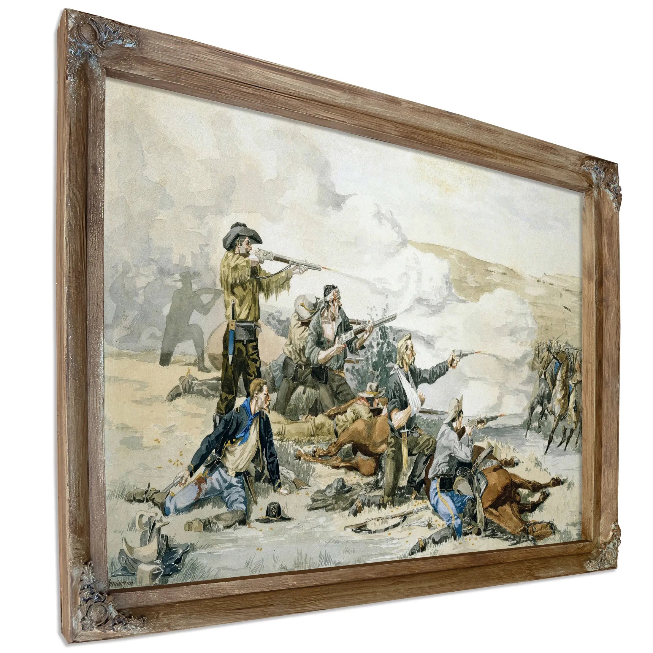 Battle Of Beecher S Island by Frederic Remington