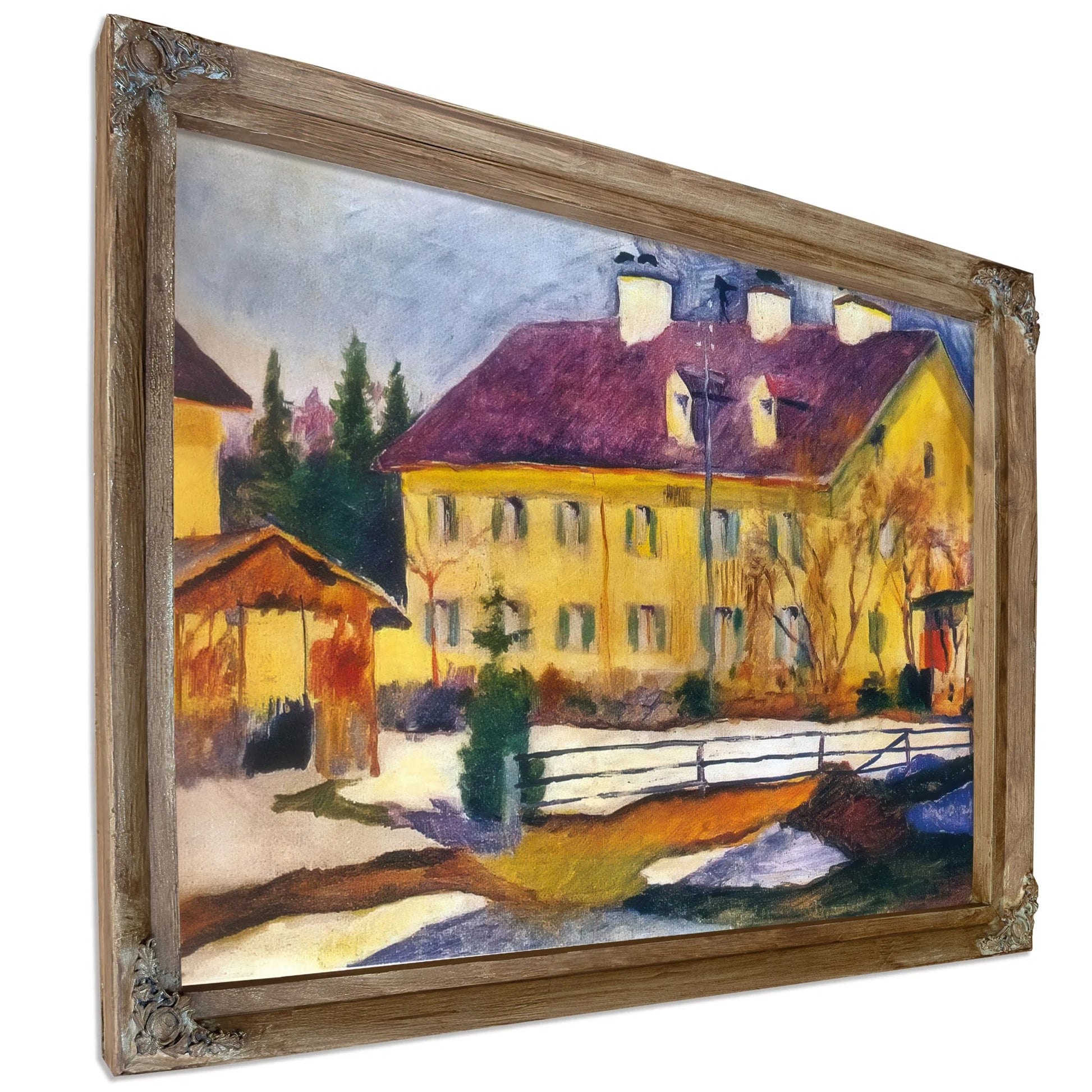 The Hospital In Tegernsee By August Macke Fine Art Print