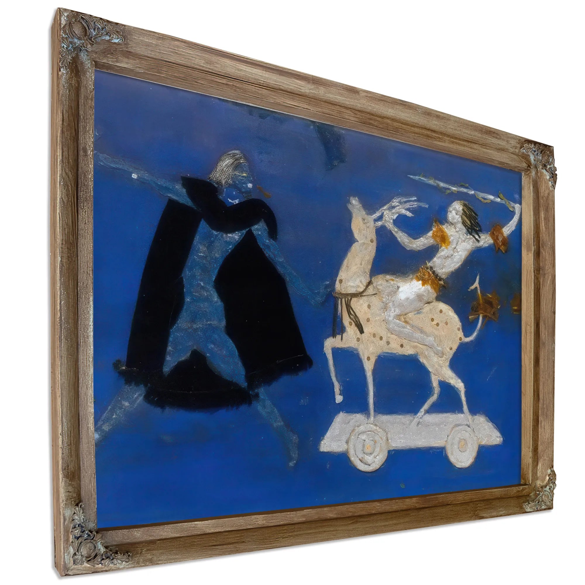 Two Figures And Four Legged Animal By Florine Stettheimer Fine Art Print