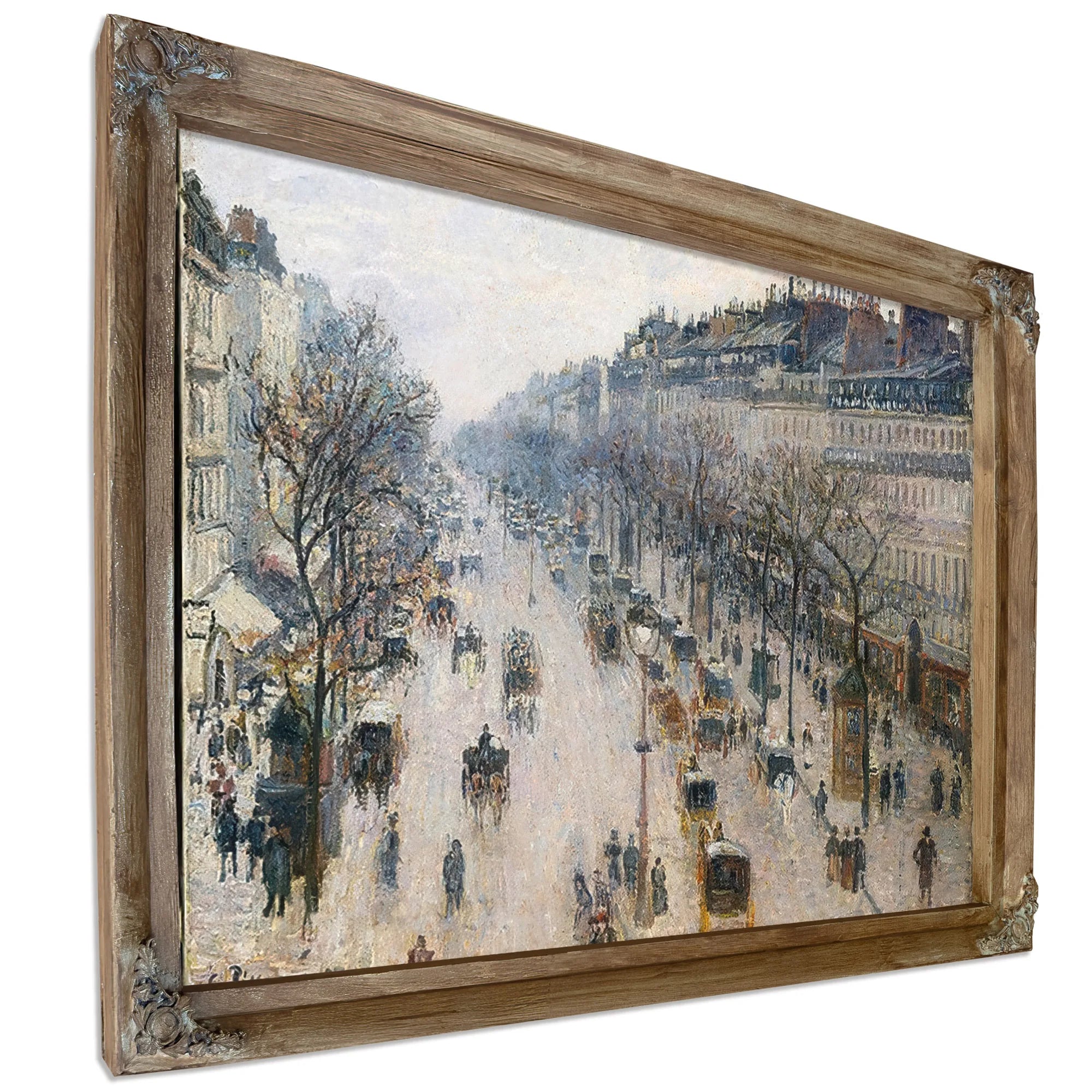 Boulevard Montmartre By Camille Pissarro Fine Art Print