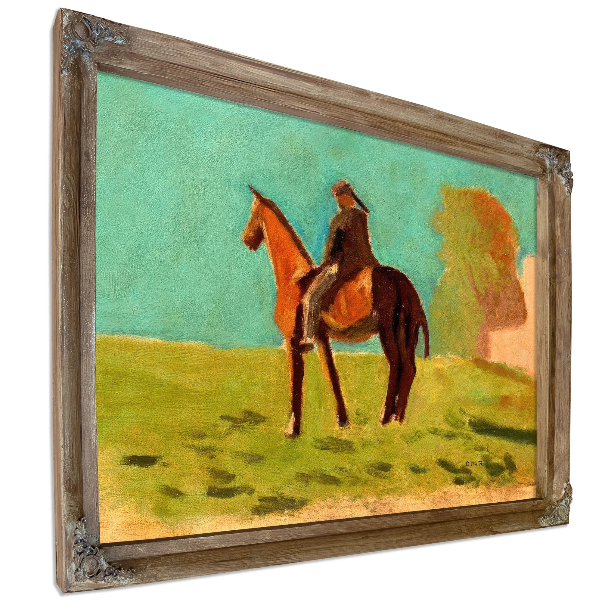 Apache (Man On Horsemack Ii) By Odilon Redon Fine Art Print