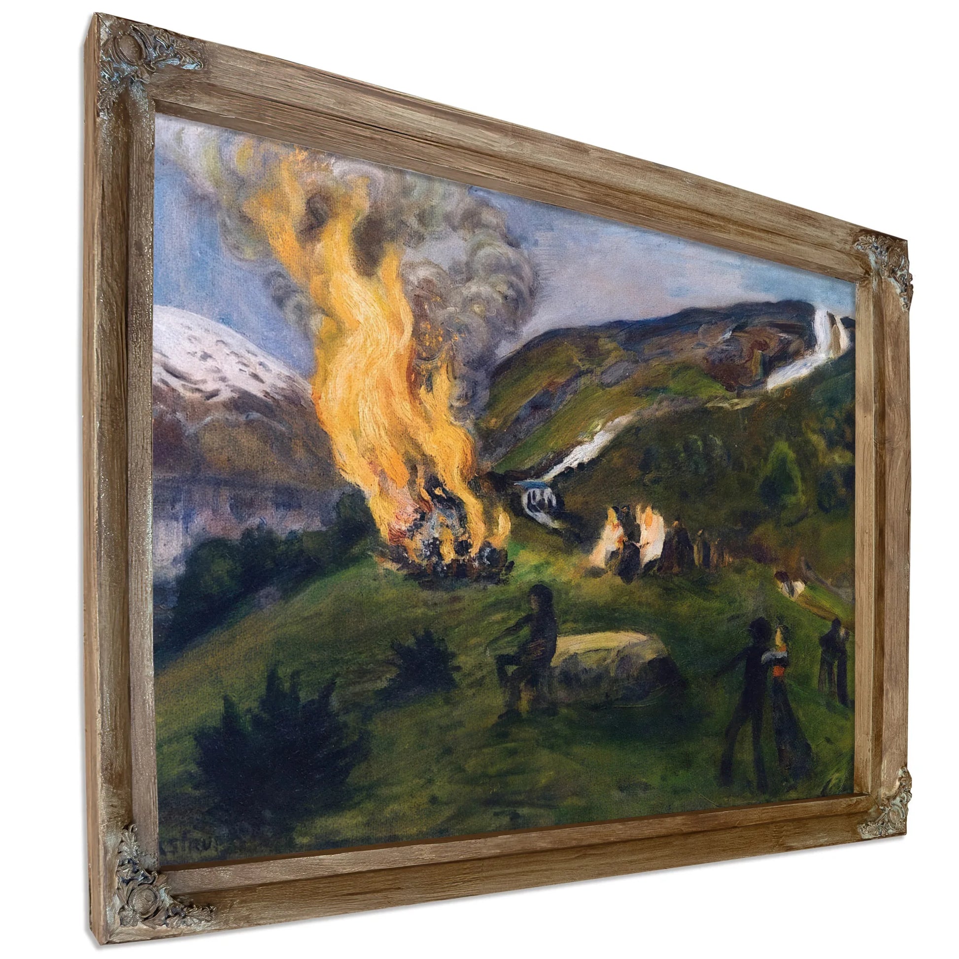 Midsummer Eve Bonfire 5 By Nicolai Astrup Fine Art Print