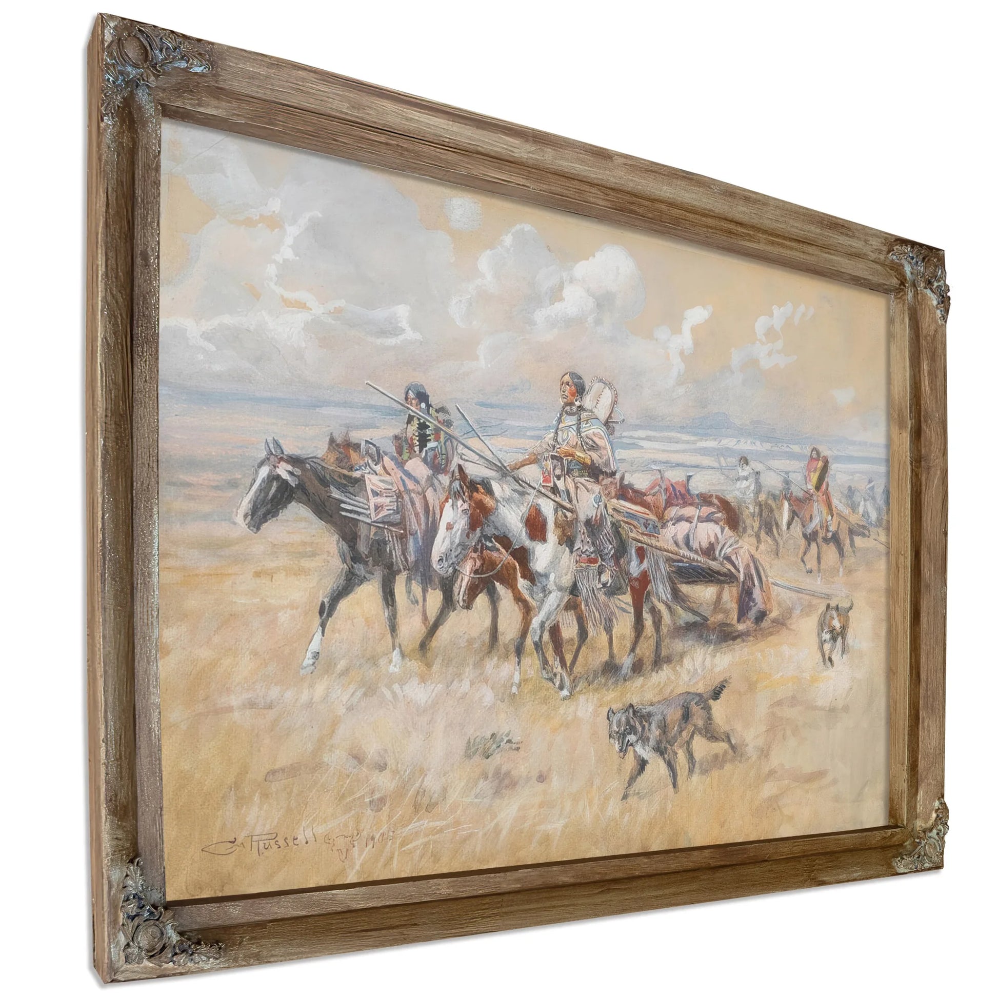 Women Of The Plains By Charles Marion Russell Fine Art Print