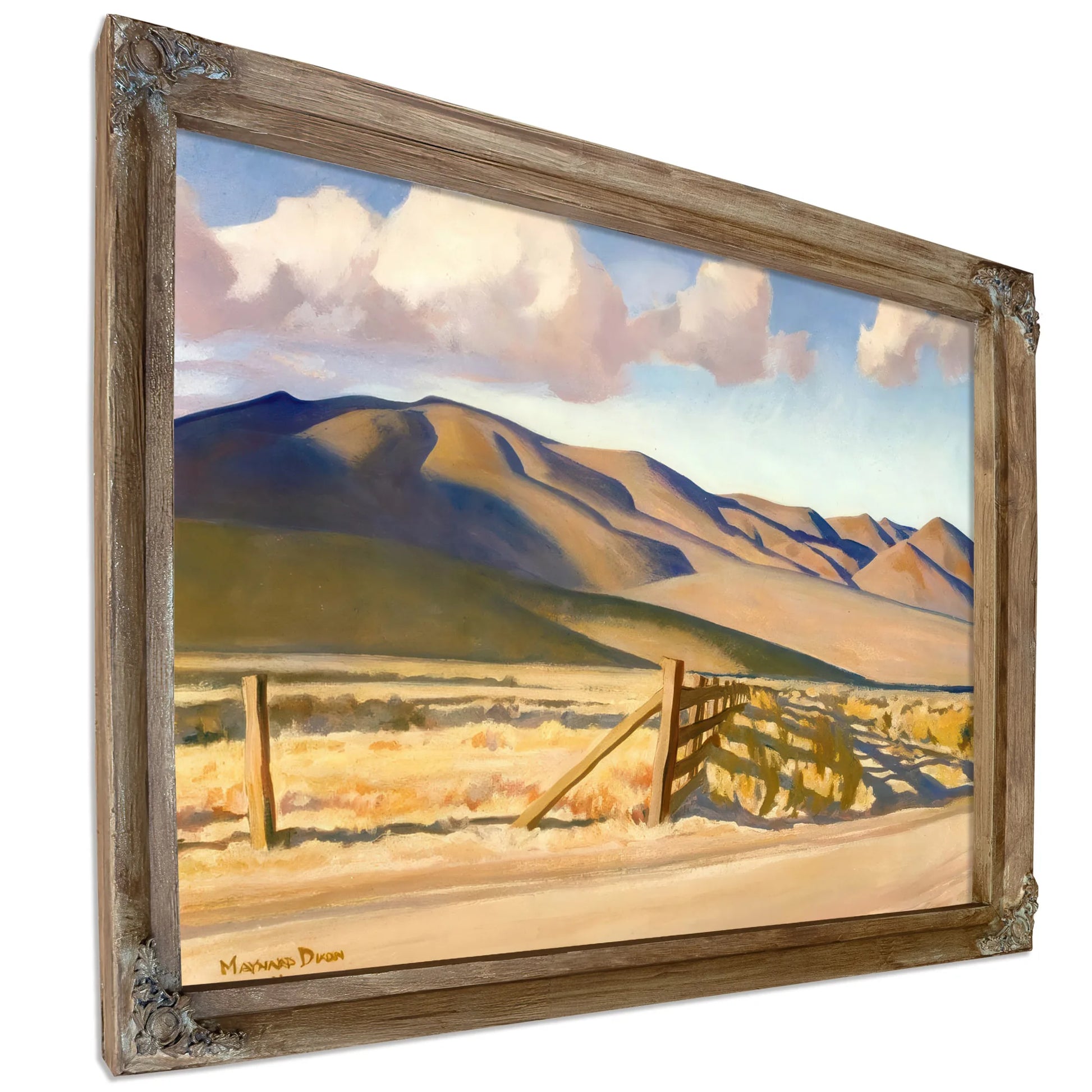 Old Corrals By Maynard Dixon Fine Art Print