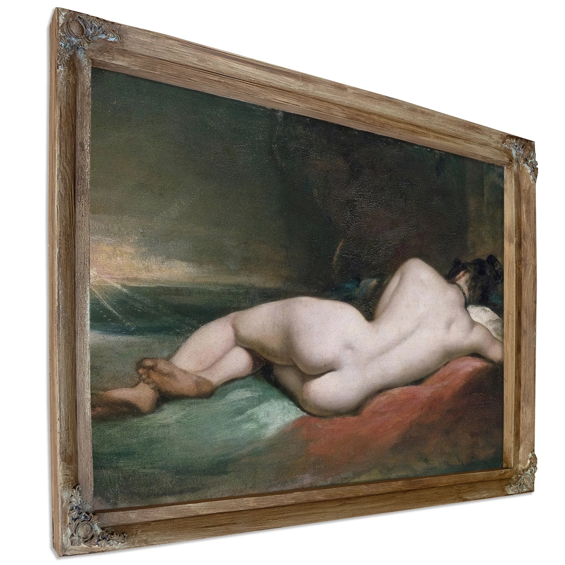 Nude Woman Reclining By William Etty Fine Art Print