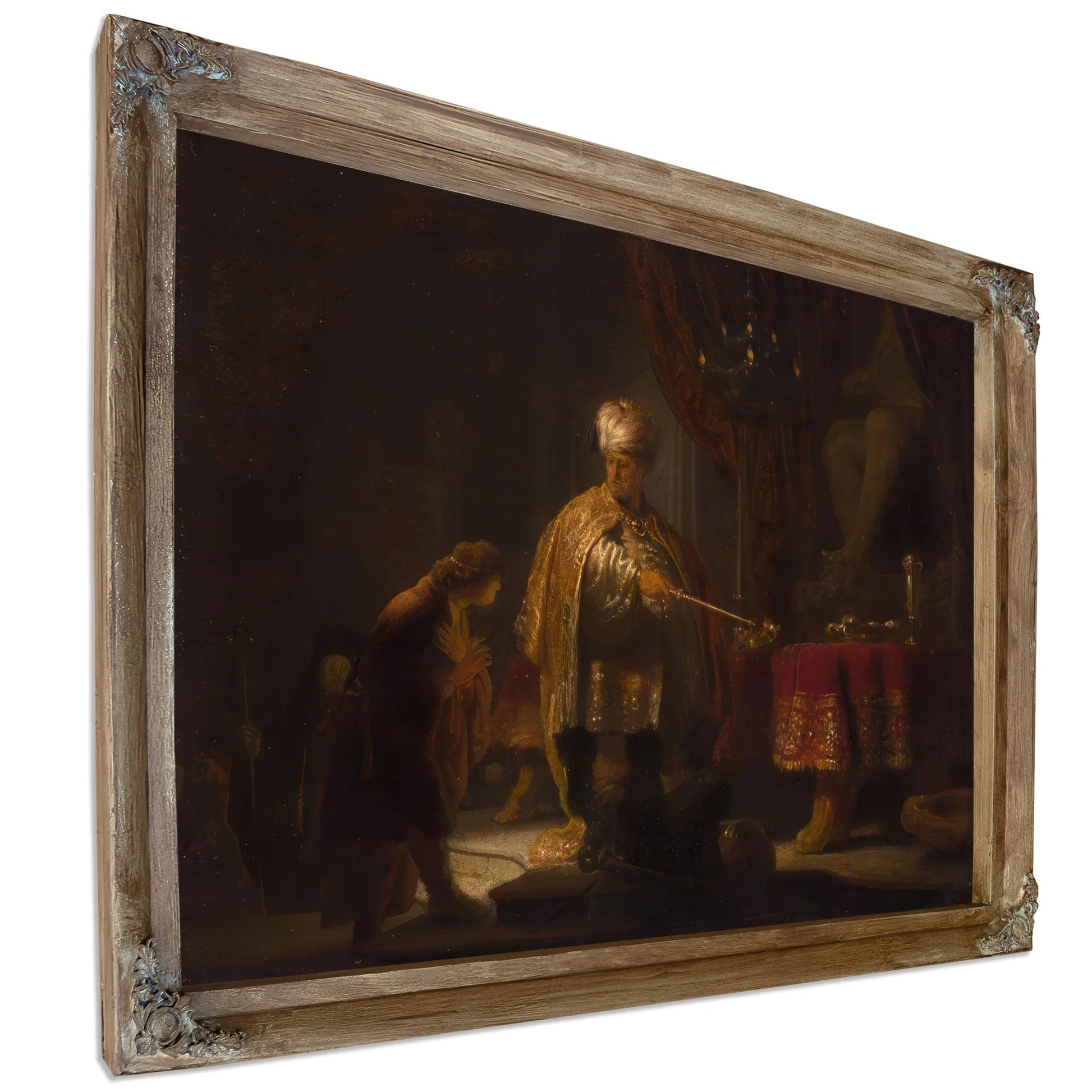 Danieland Cyrus Before The Idol Bel By Rembrandt Fine Art Print