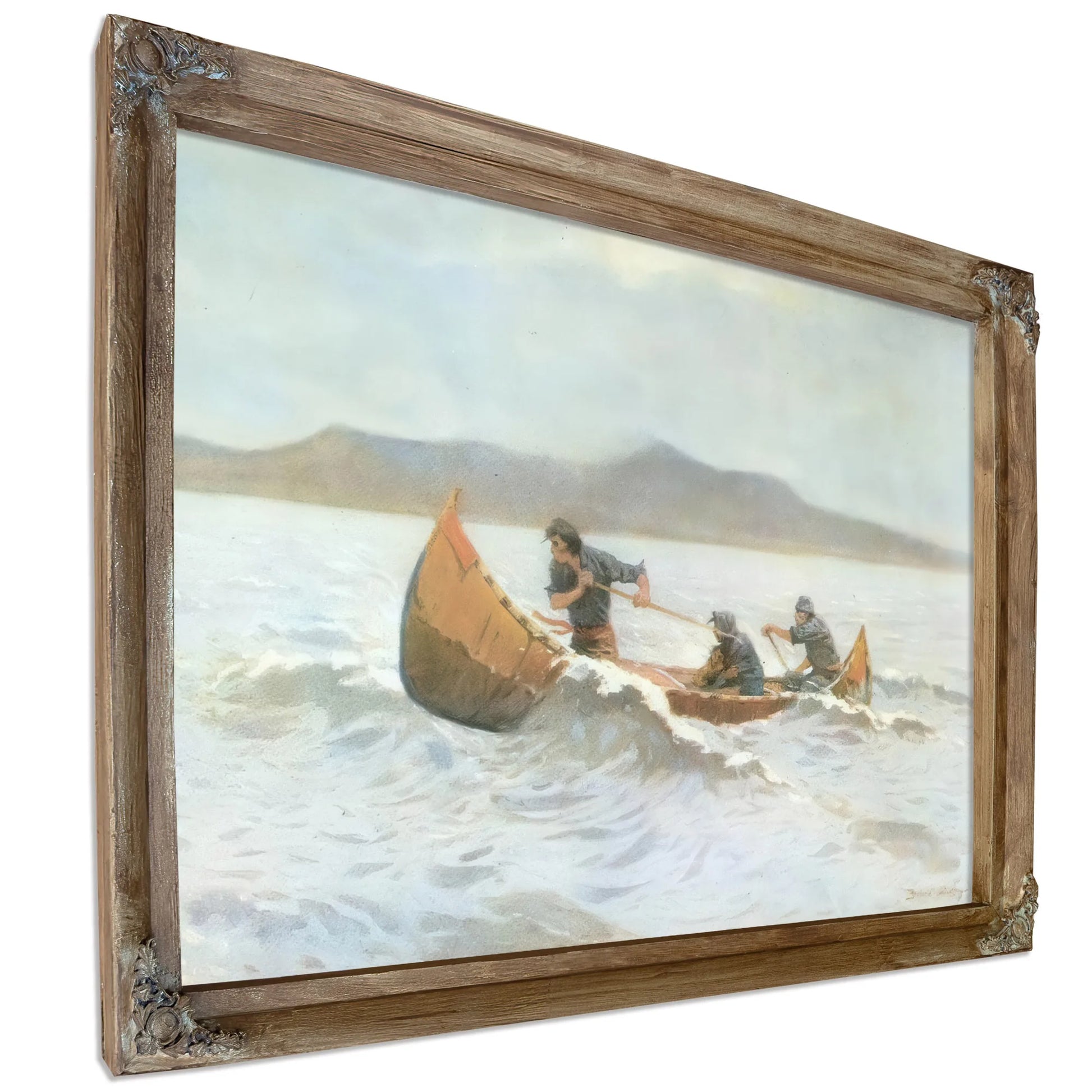 The Howl Of The Weather Aka The Squall By Frederic Remington Fine Art Print