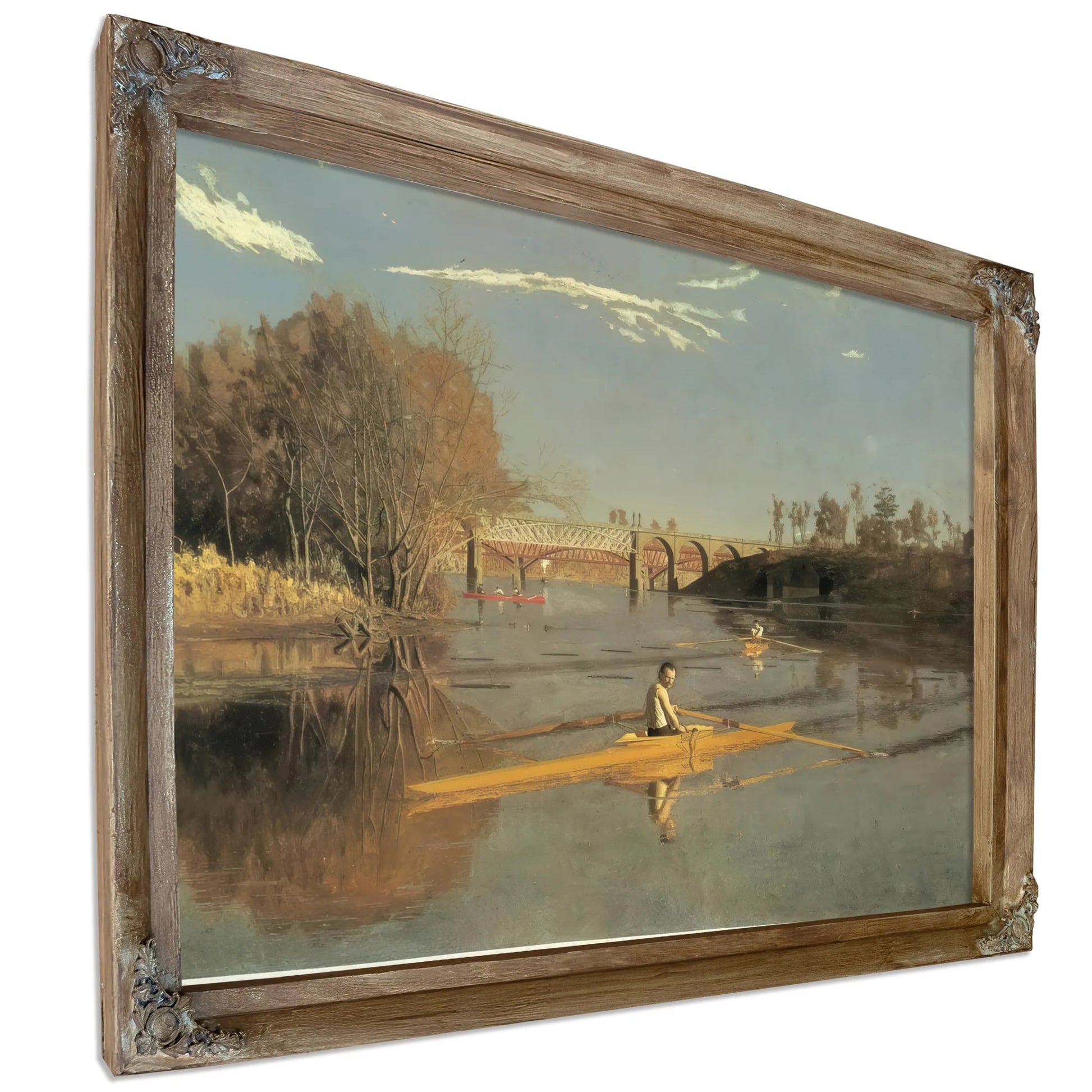 Max Schmitt In A Single Scull 2 By Thomas Eakins Fine Art Print