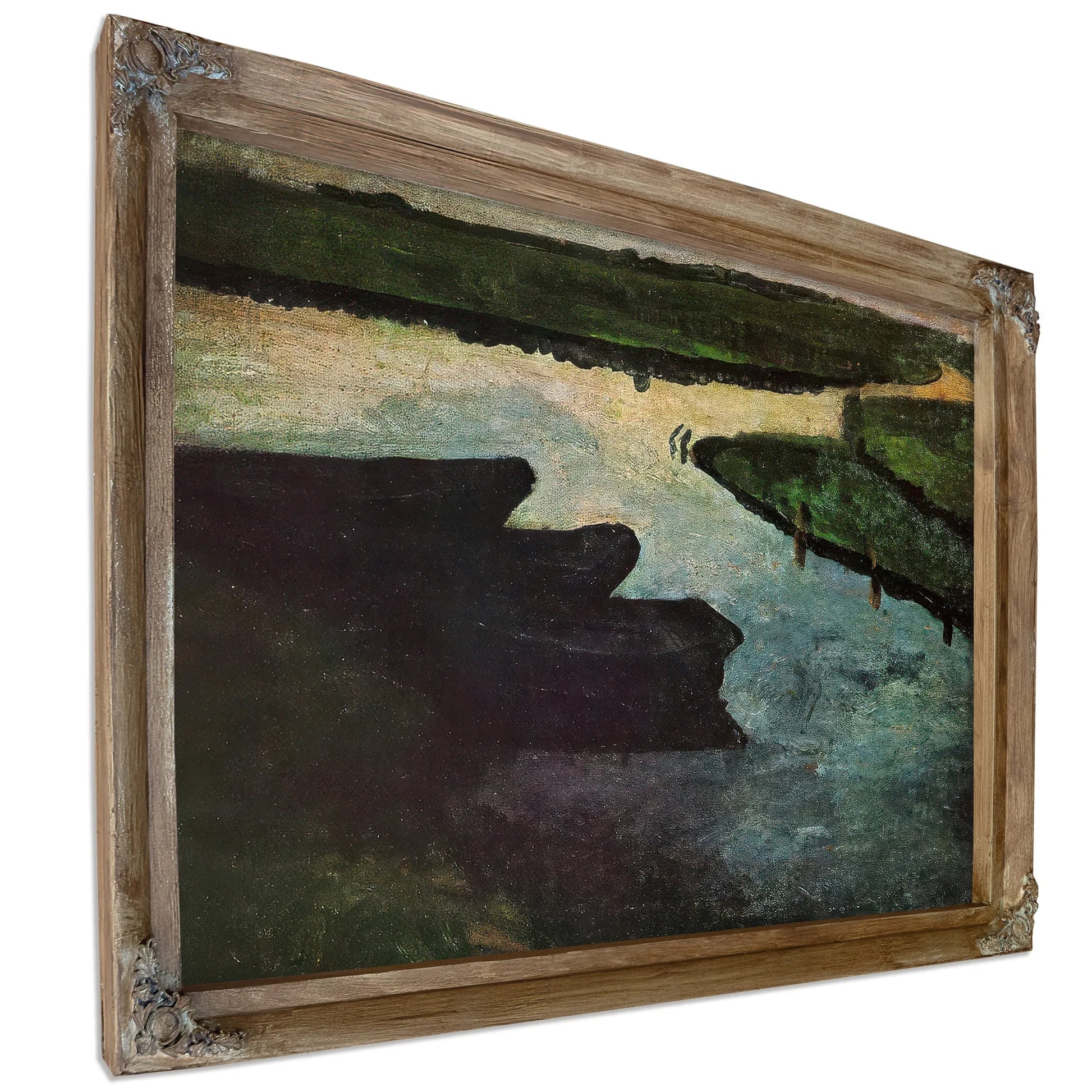 Canal With Peat Barges By Paula Modersohn Becker Fine Art Print