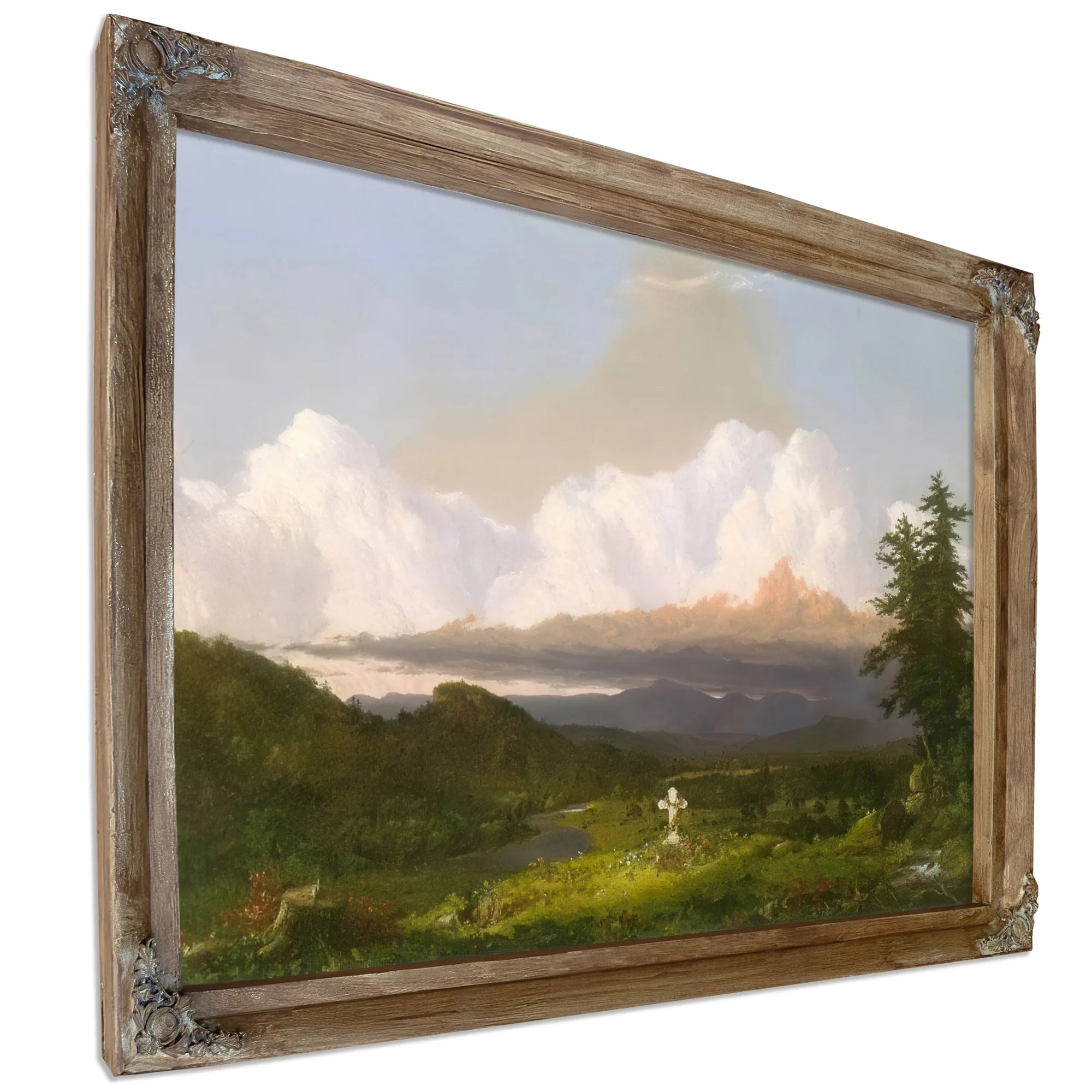 To The Memory Of Cole By Frederic Edwin Church Fine Art Print