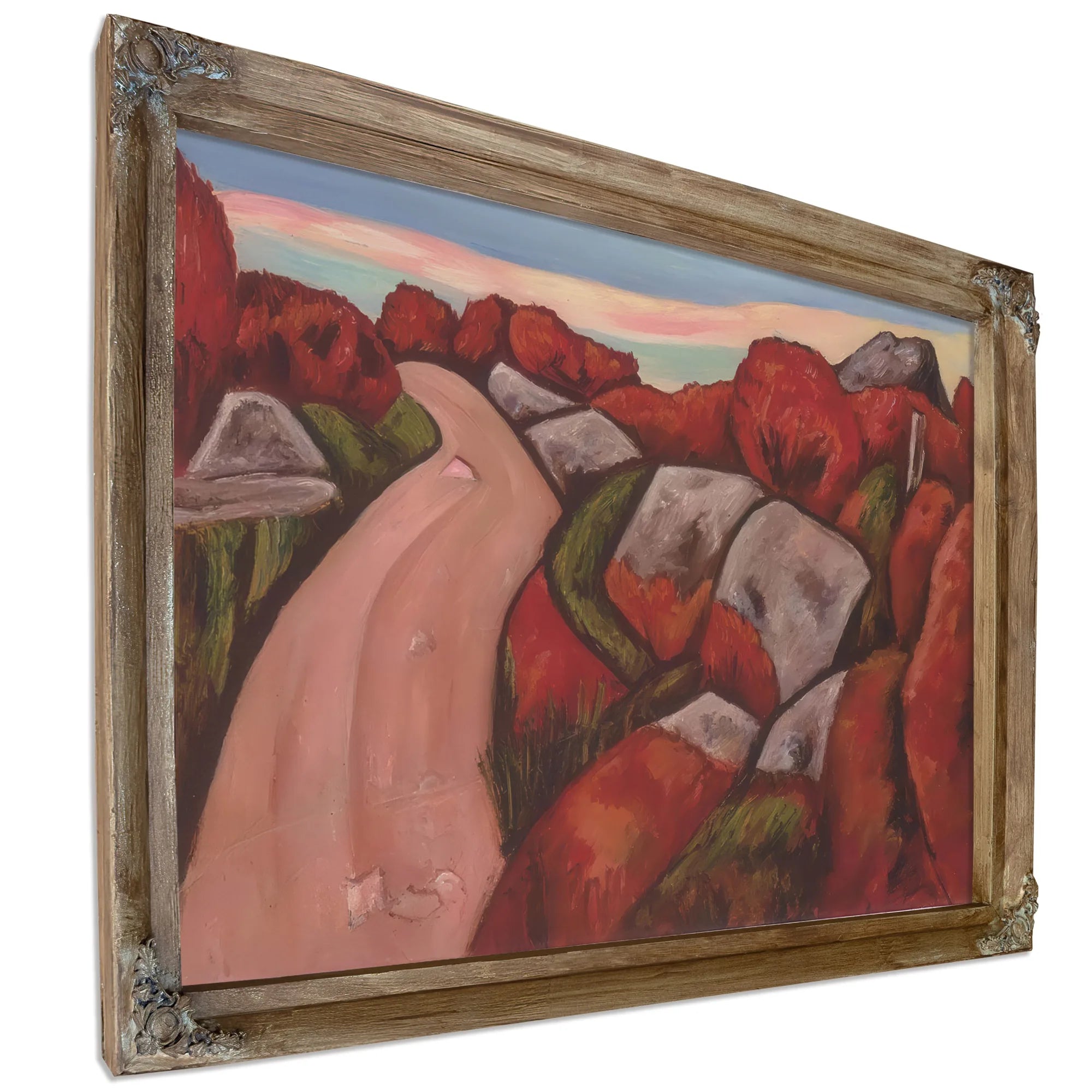 Bluebarry Hightway Dogtown By Marsden Hartley Fine Art Print