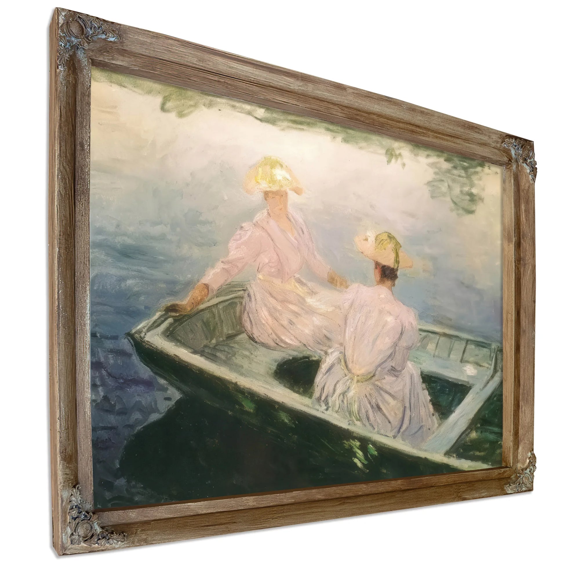 The Blue Rowing Boat By Claude Monet Fine Art Print