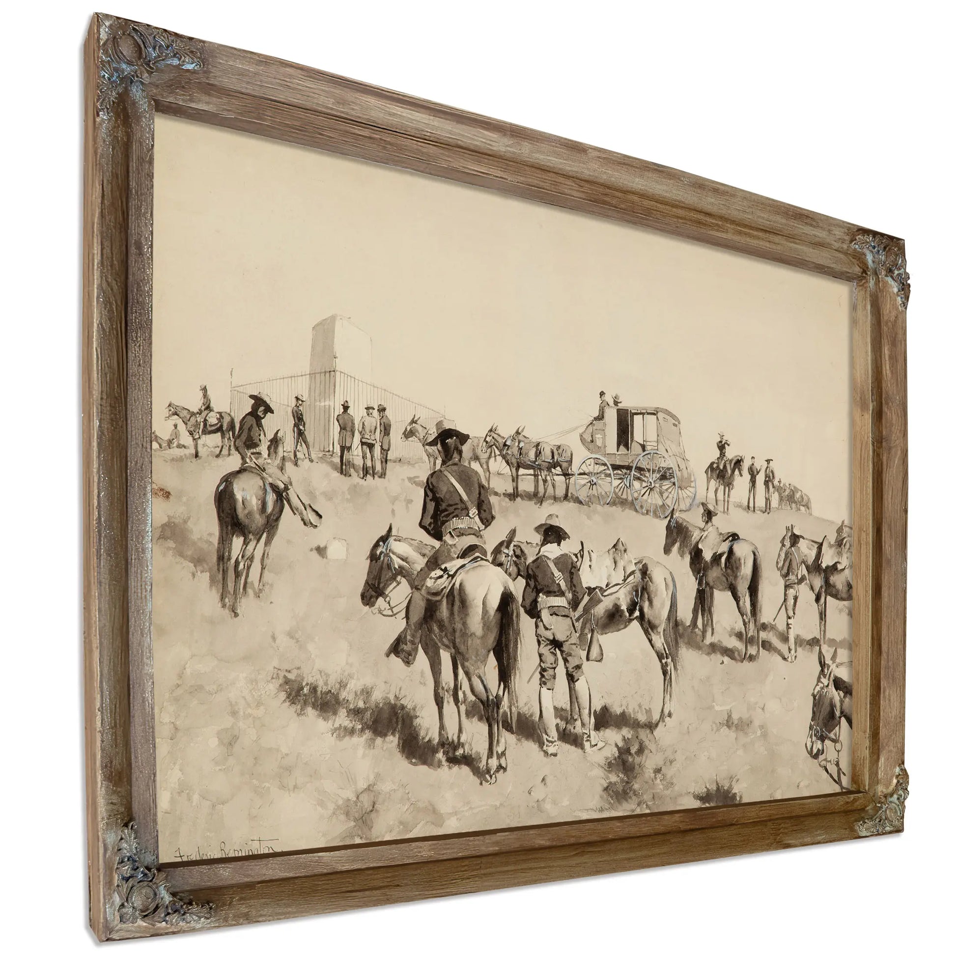On The Bighorn by Frederic Remington