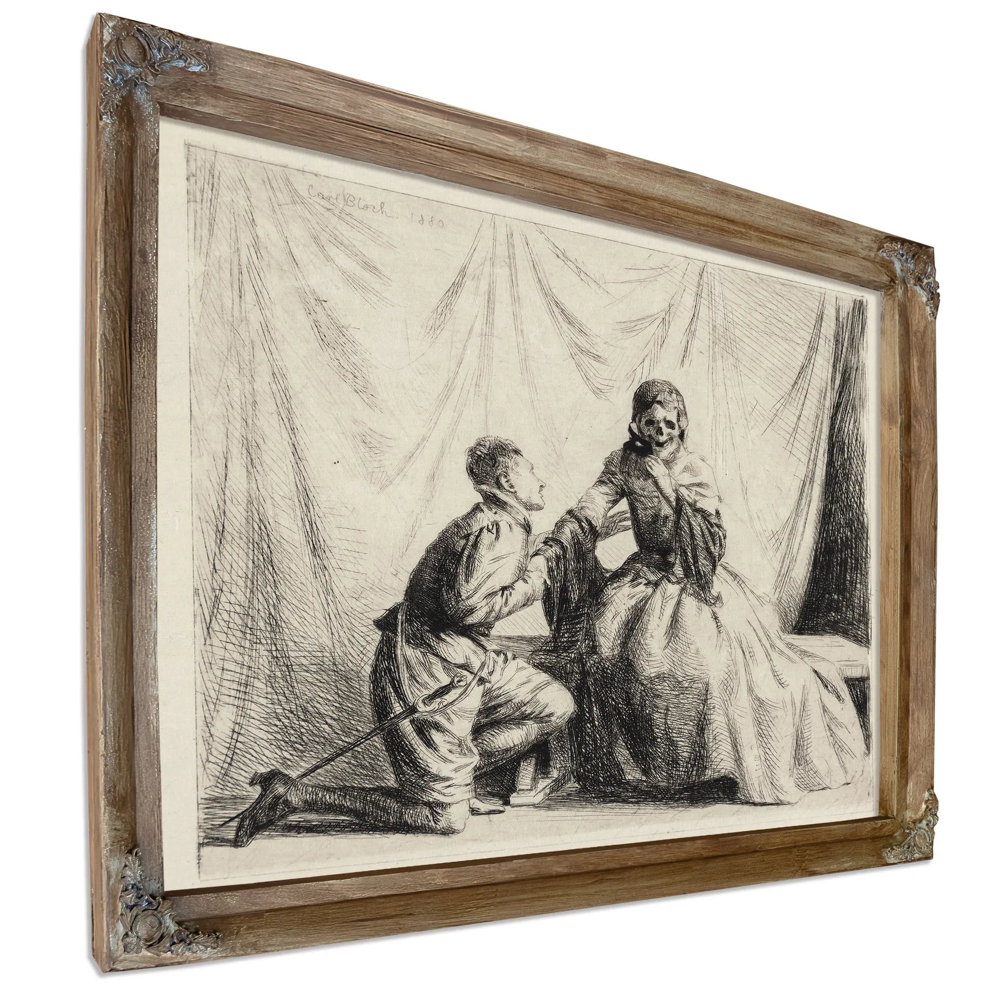 The Young Man And Death 2 by Carl Bloch