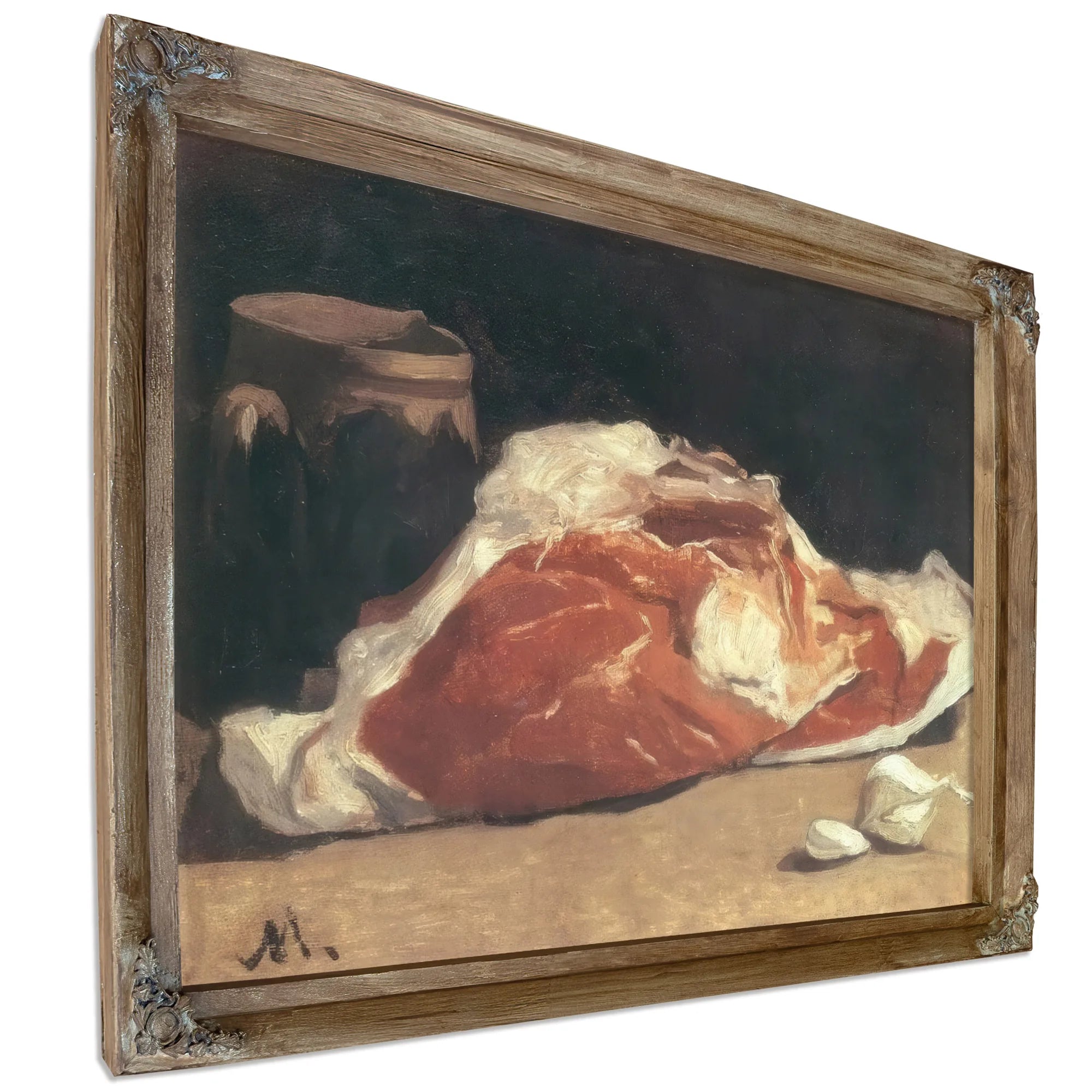 Still Life With Meat By Claude Monet Fine Art Print