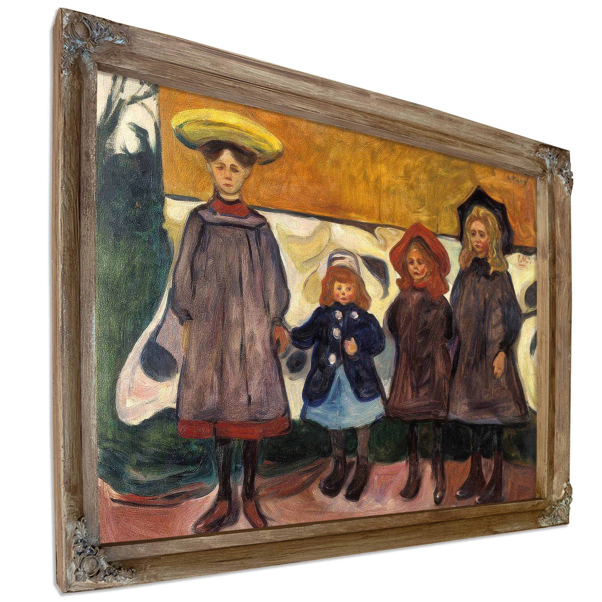 Four Girls In Asgardstrand 1903 87X111Cm Munch Museum M0488 3000X By Edvard Munch Fine Art Print