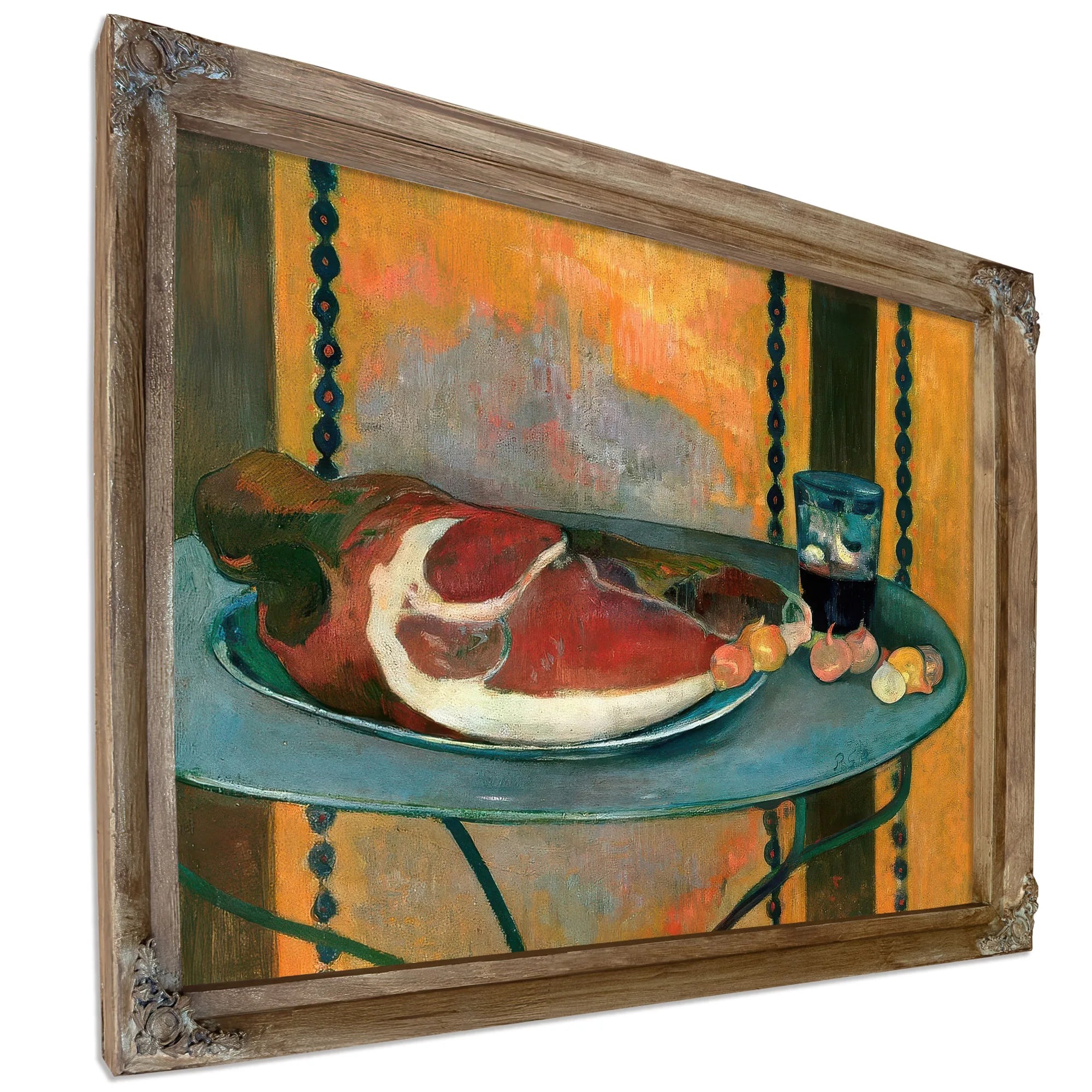 Still Life With Ham By Paul Gauguin Fine Art Print