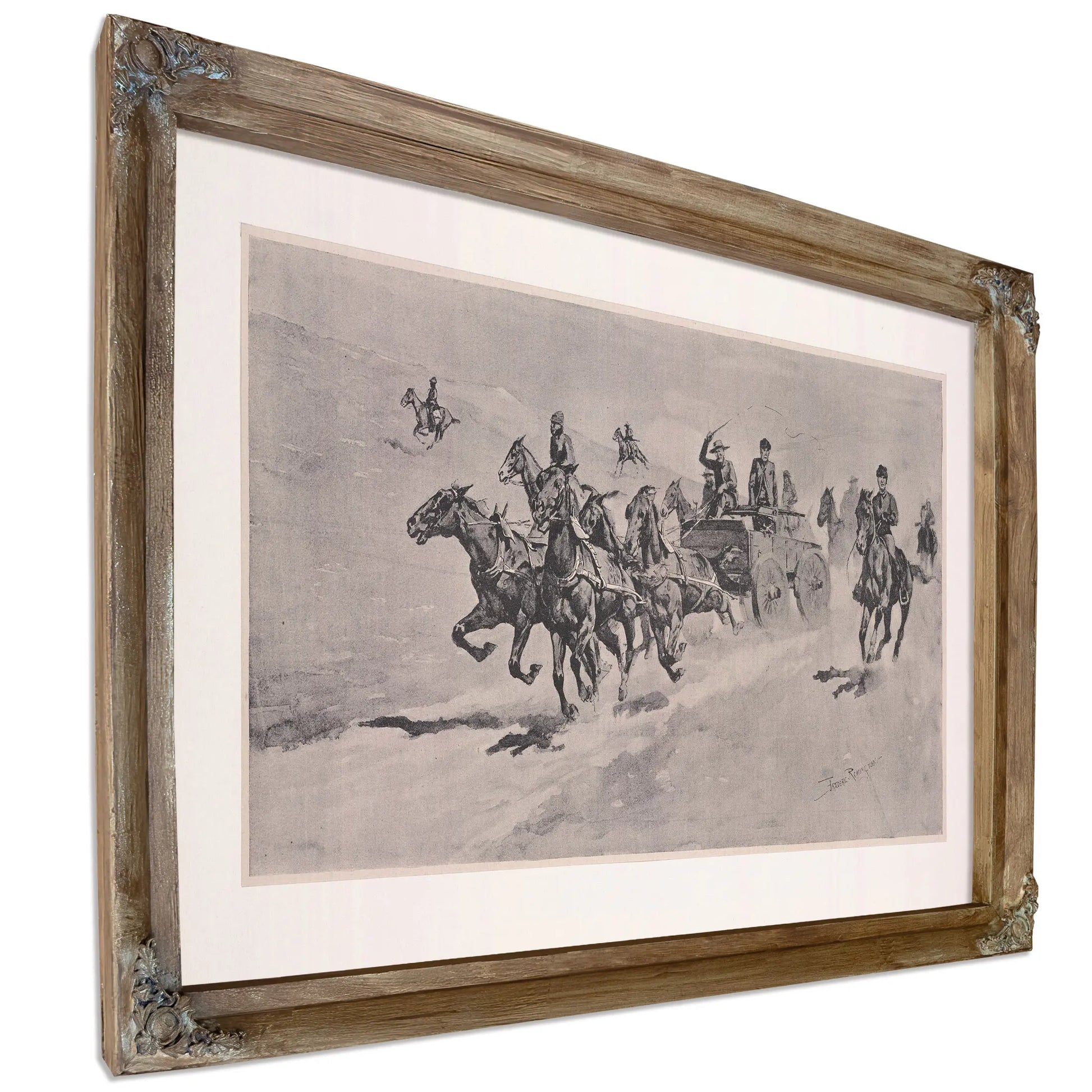 A Run To The Scout Camp by Frederic Remington