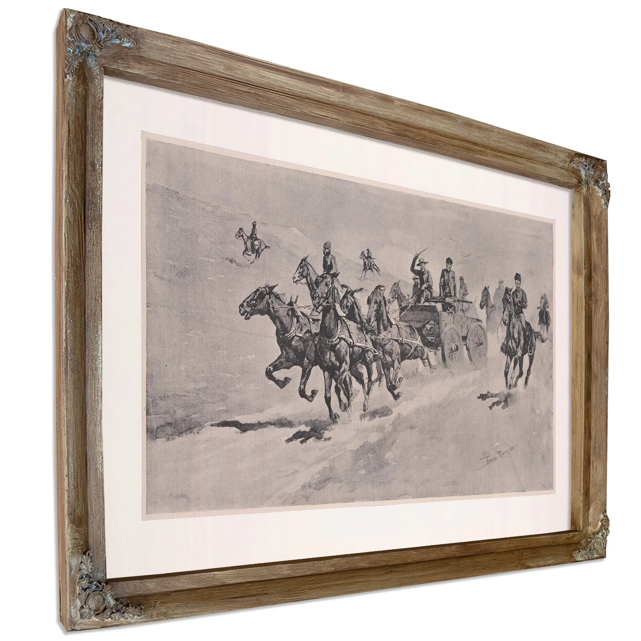 A Run To The Scout Camp by Frederic Remington