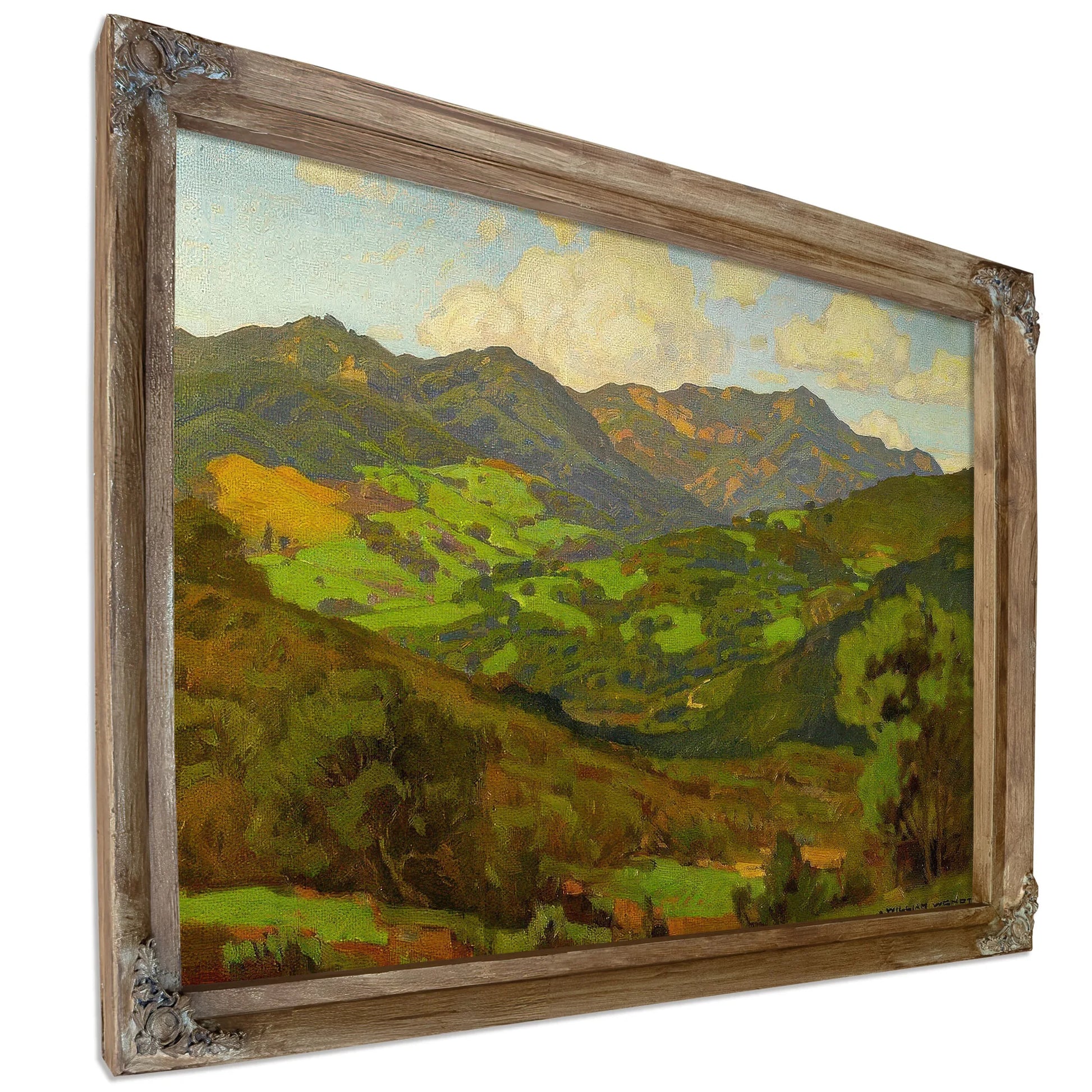 Converging Fields (Mountains Of Malibu) By William Wendt Fine Art Print