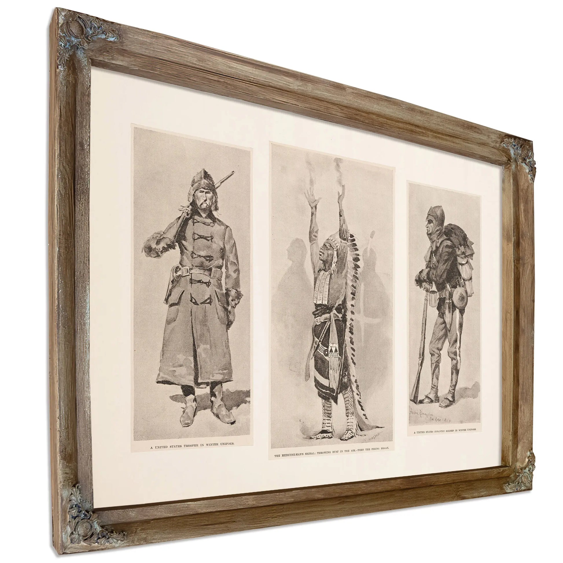 A United States Trooper The Medicine Mans Signal A United States Infantry Soldier by Frederic Remington