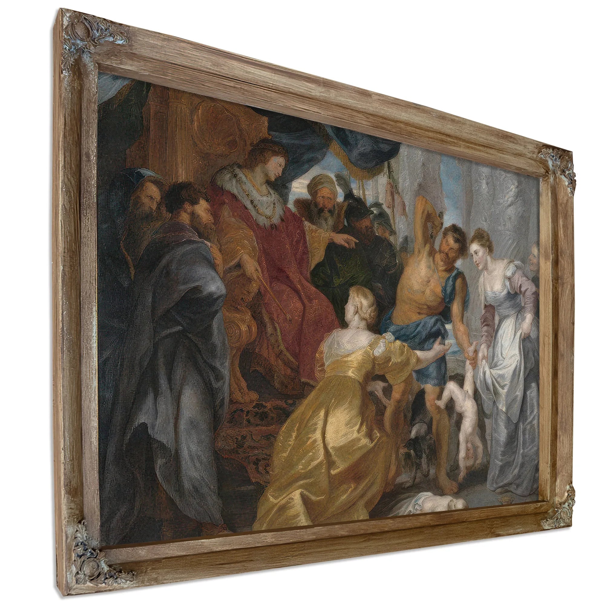 The Judgement Of Solomon By Peter Paul Rubens Fine Art Print