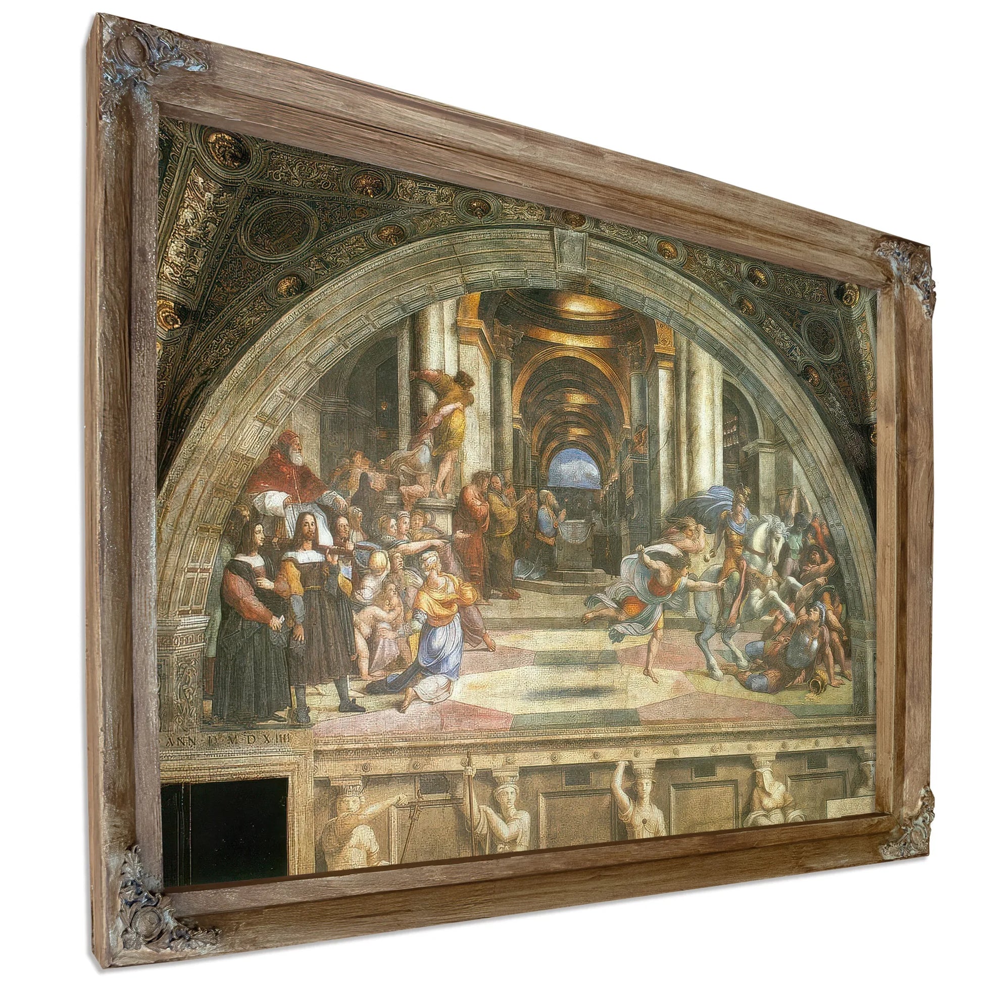 The Expulsion Of Heliodorus By Raphael Fine Art Print