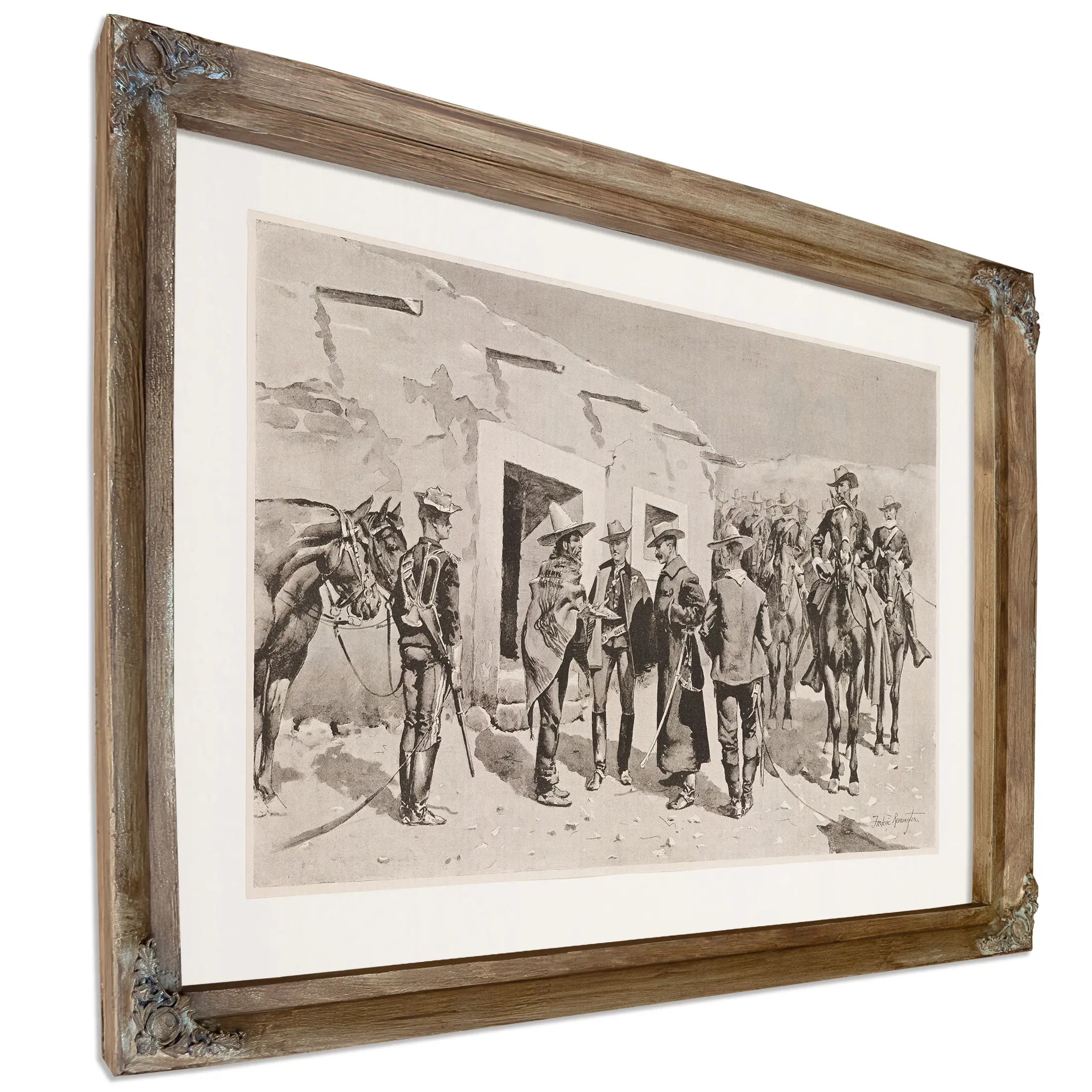 United States Cavalry Hunting For Garza On The Rio Grande by Frederic Remington