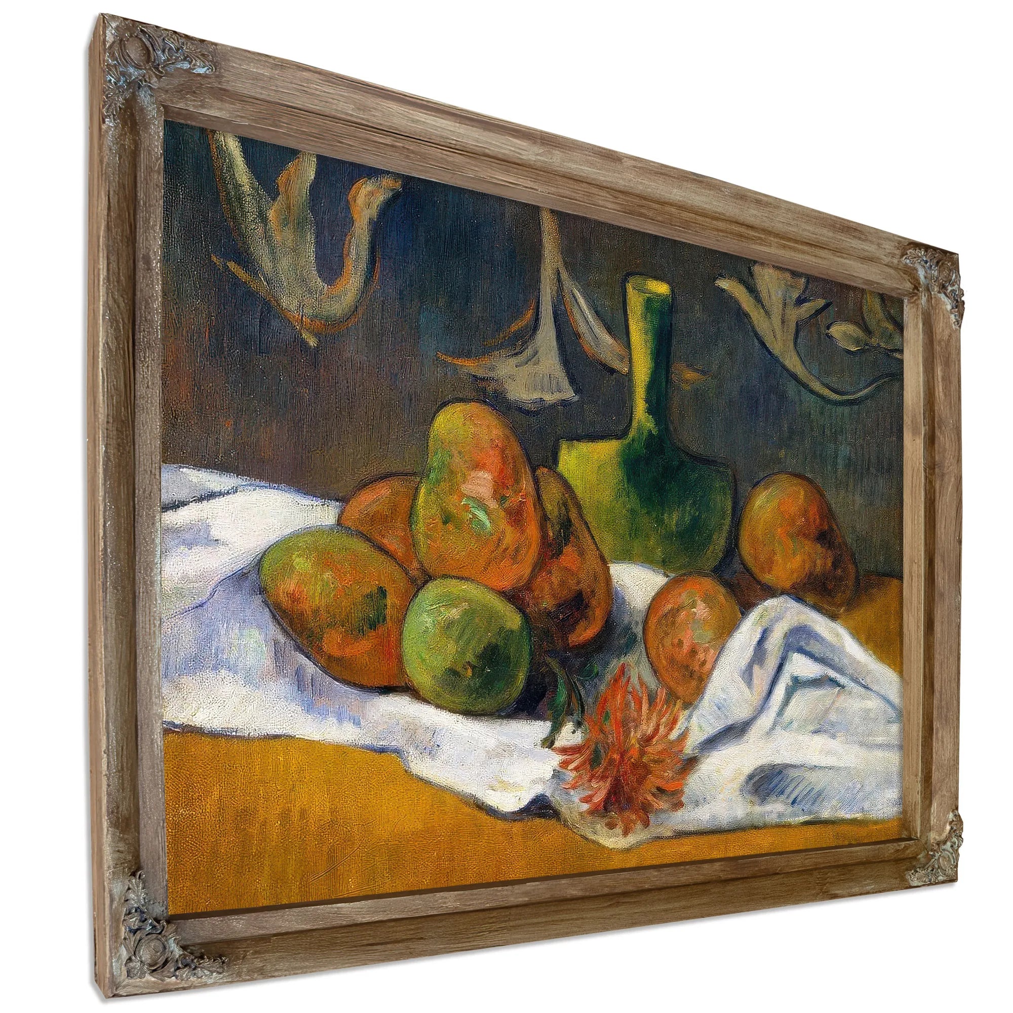 Still Life With Teapot And Fruit 1896 By Paul Gauguin Fine Art Print