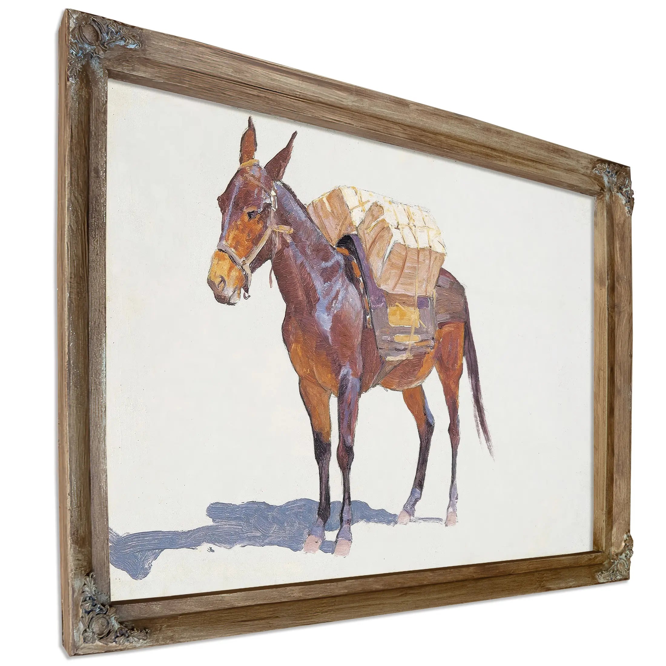 Untitled Pack Mule Study by Frederic Remington