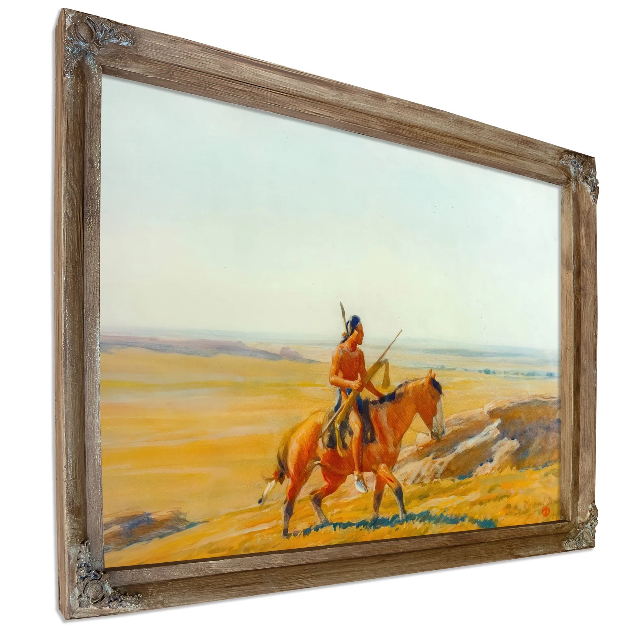 The Lone Warrior By Maynard Dixon Fine Art Print