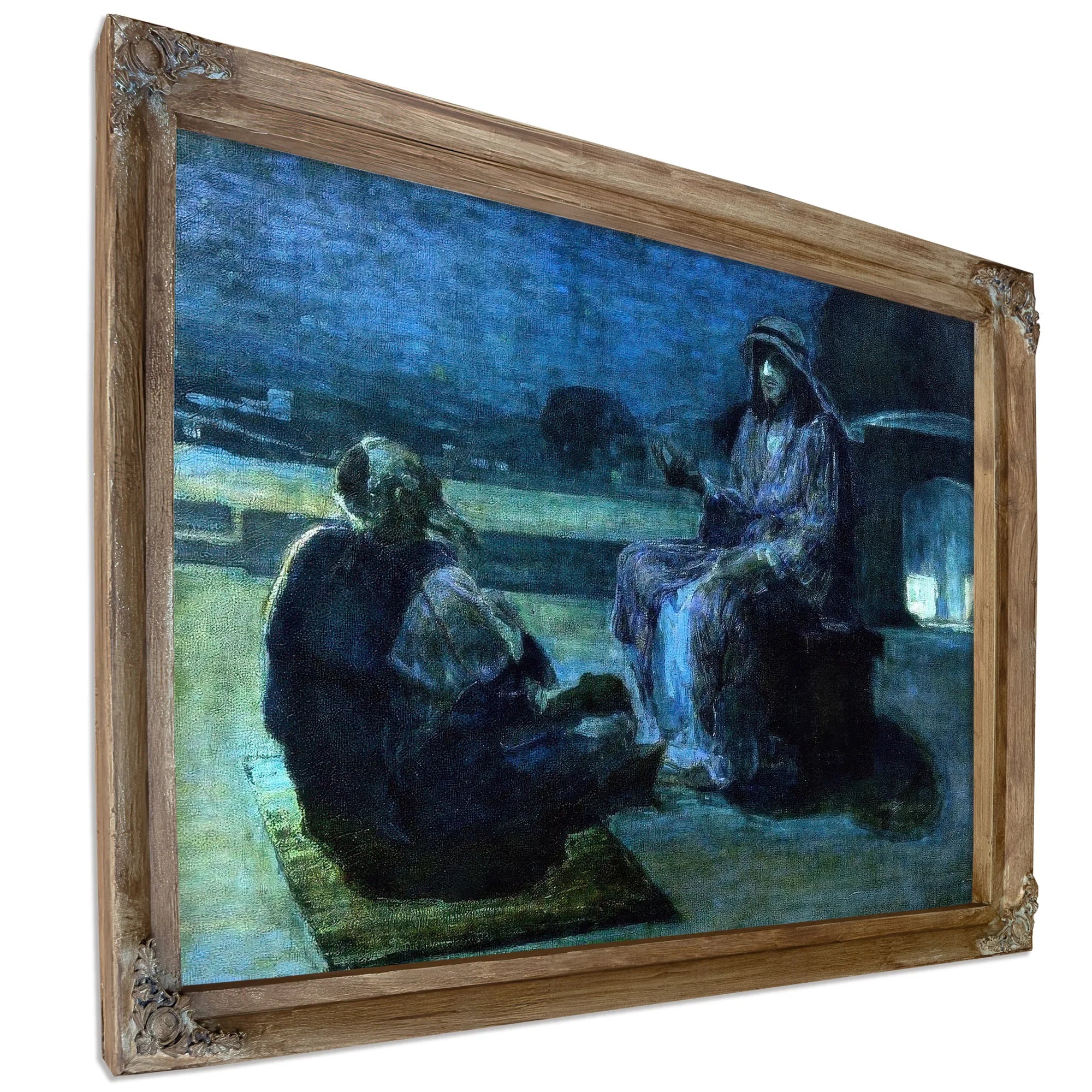 Christ And Nicodemus On A Rooftop By Henry Ossawa Tanner Fine Art Print