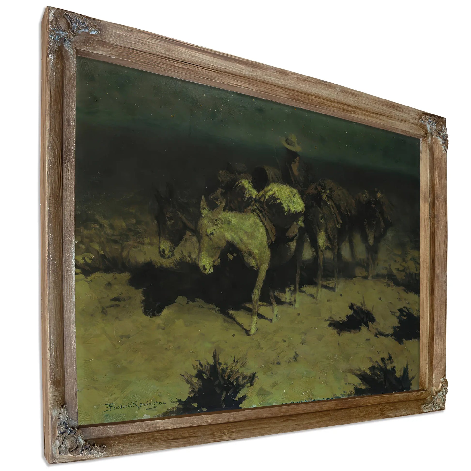 A Pack Train  by Frederic Remington