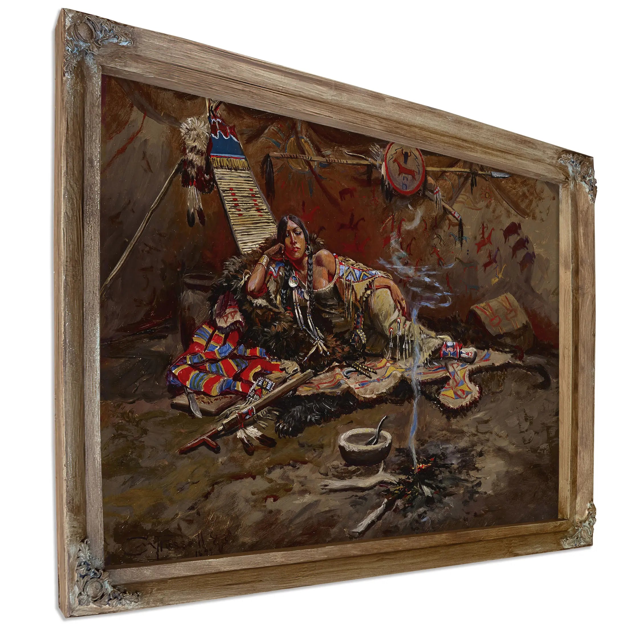 Waiting And Mad American 1864 1926 by Charles Marion Russell