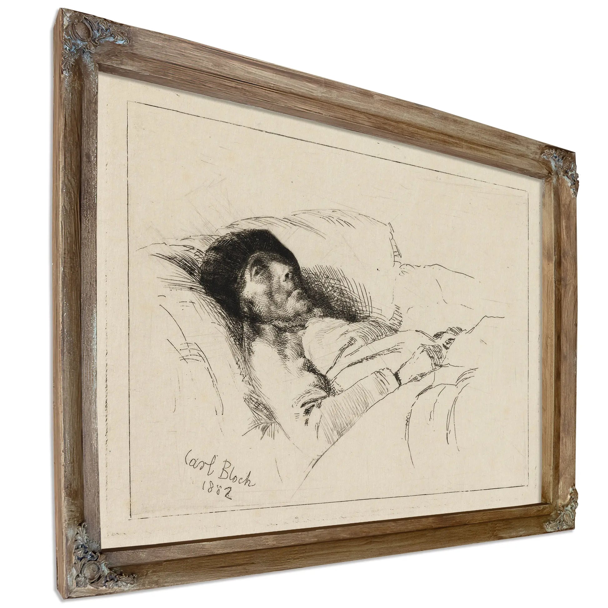 The Sick Old Man by Carl Bloch
