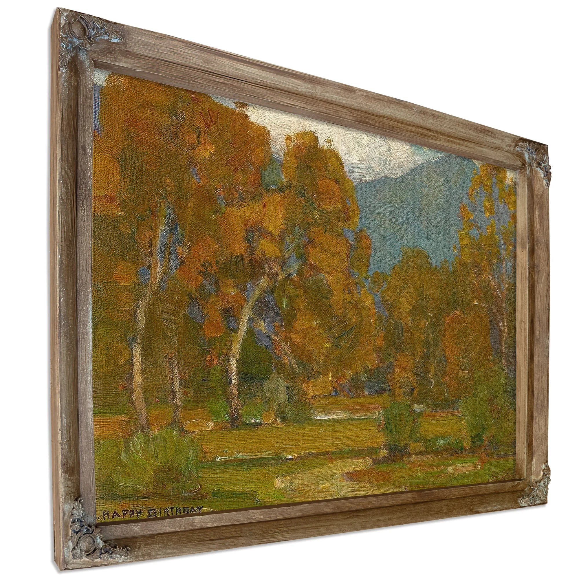 Inscribed Dated And Signed 'Happy Birthday To Alice Fullerton 1941 William Wendt' (Lower Left) By William Wendt Fine Art Print