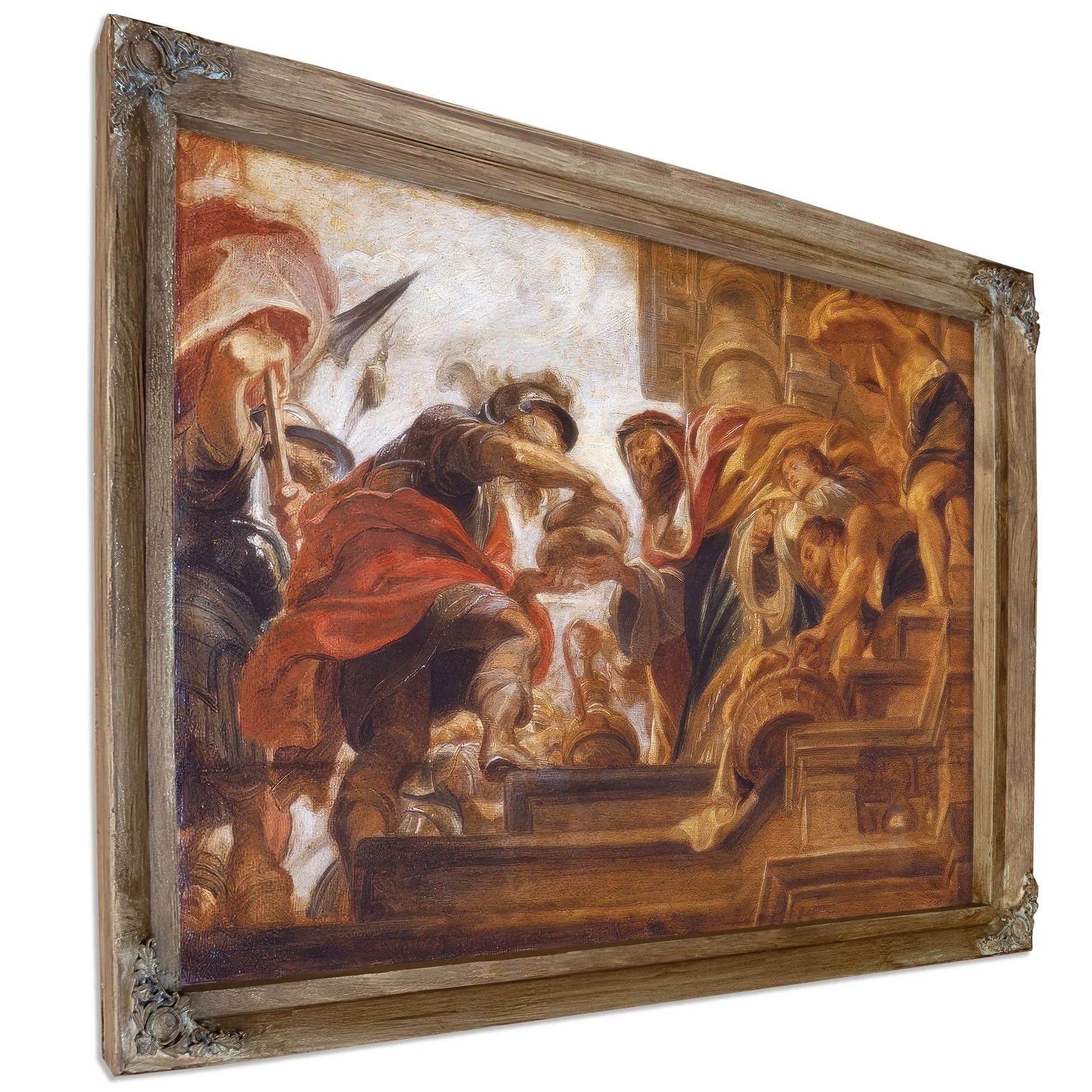 Abraham And Melchizedek By Peter Paul Rubens Fine Art Print