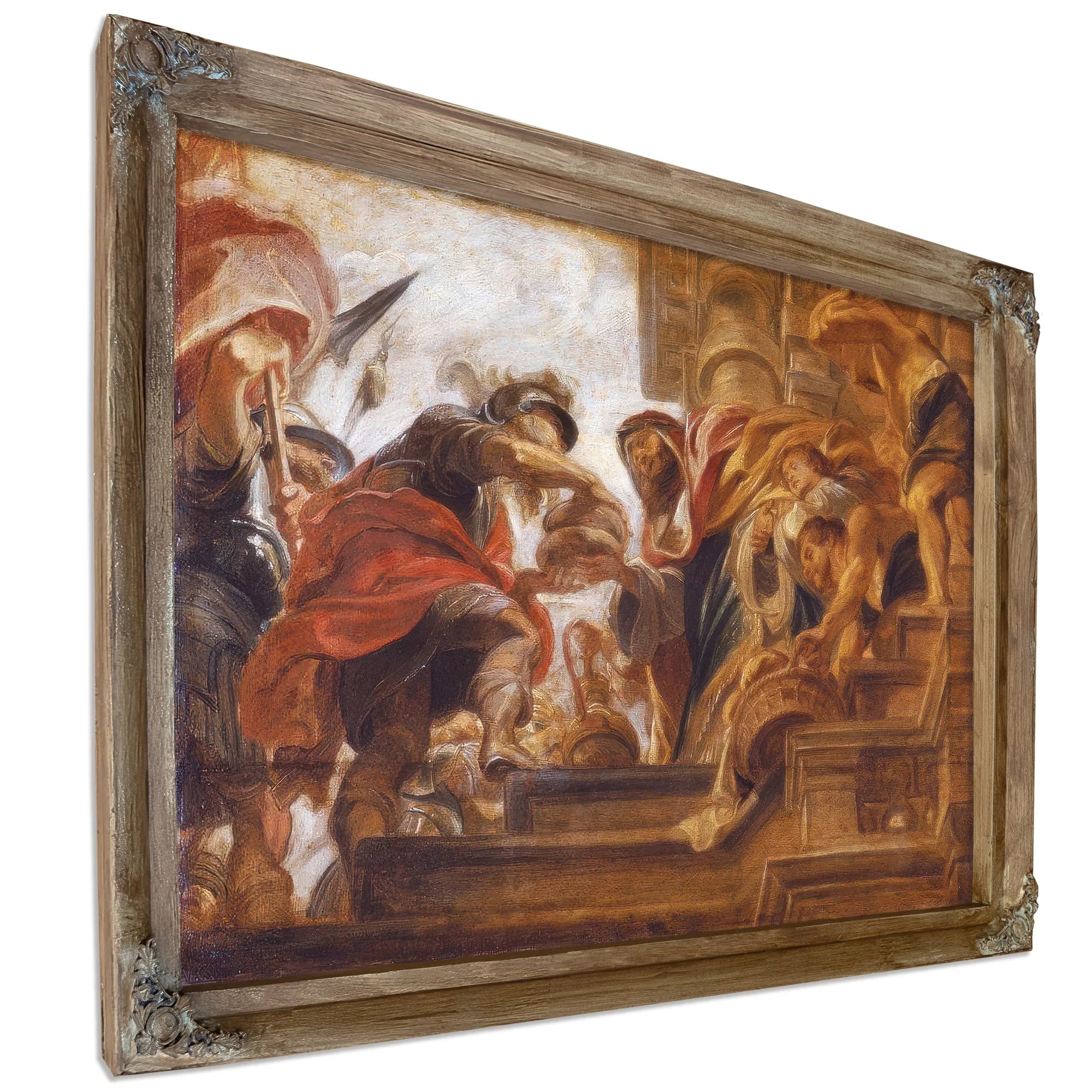 Abraham And Melchizedek By Peter Paul Rubens Fine Art Print